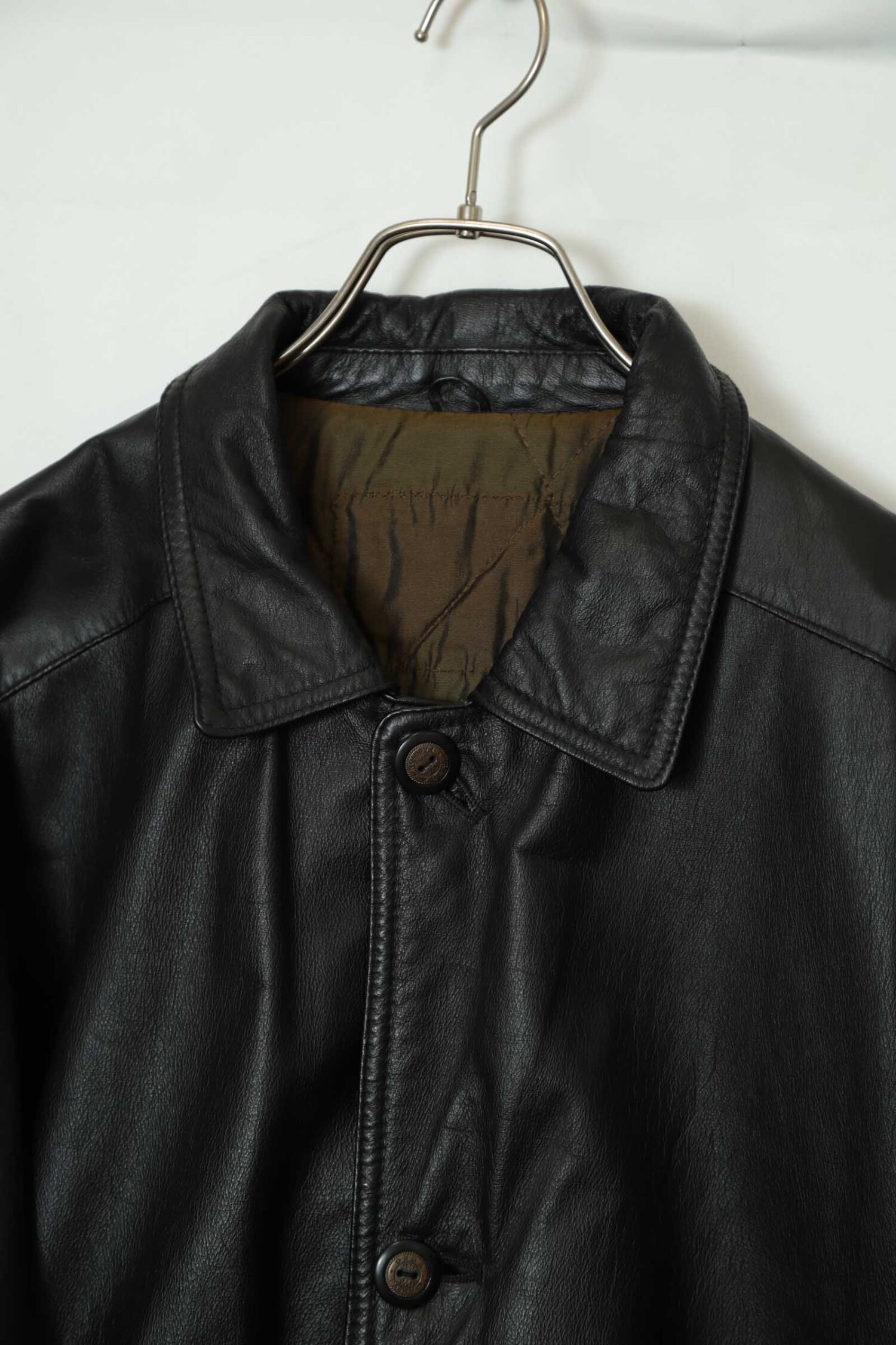 Alternative view of VINTAGE COW LEATHER JACKET/M
