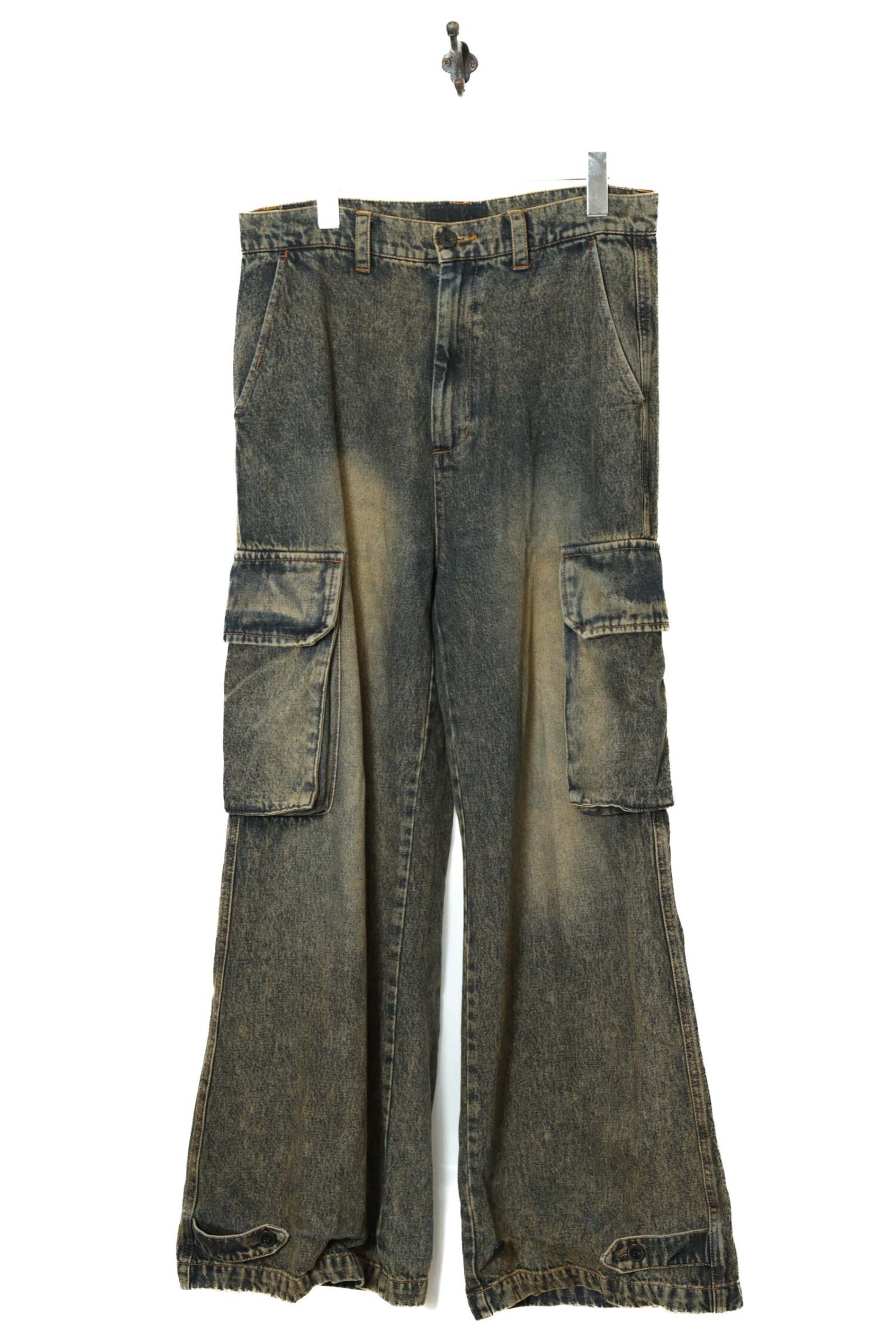 VINTAGE DENIM CARGO PANTS/W82