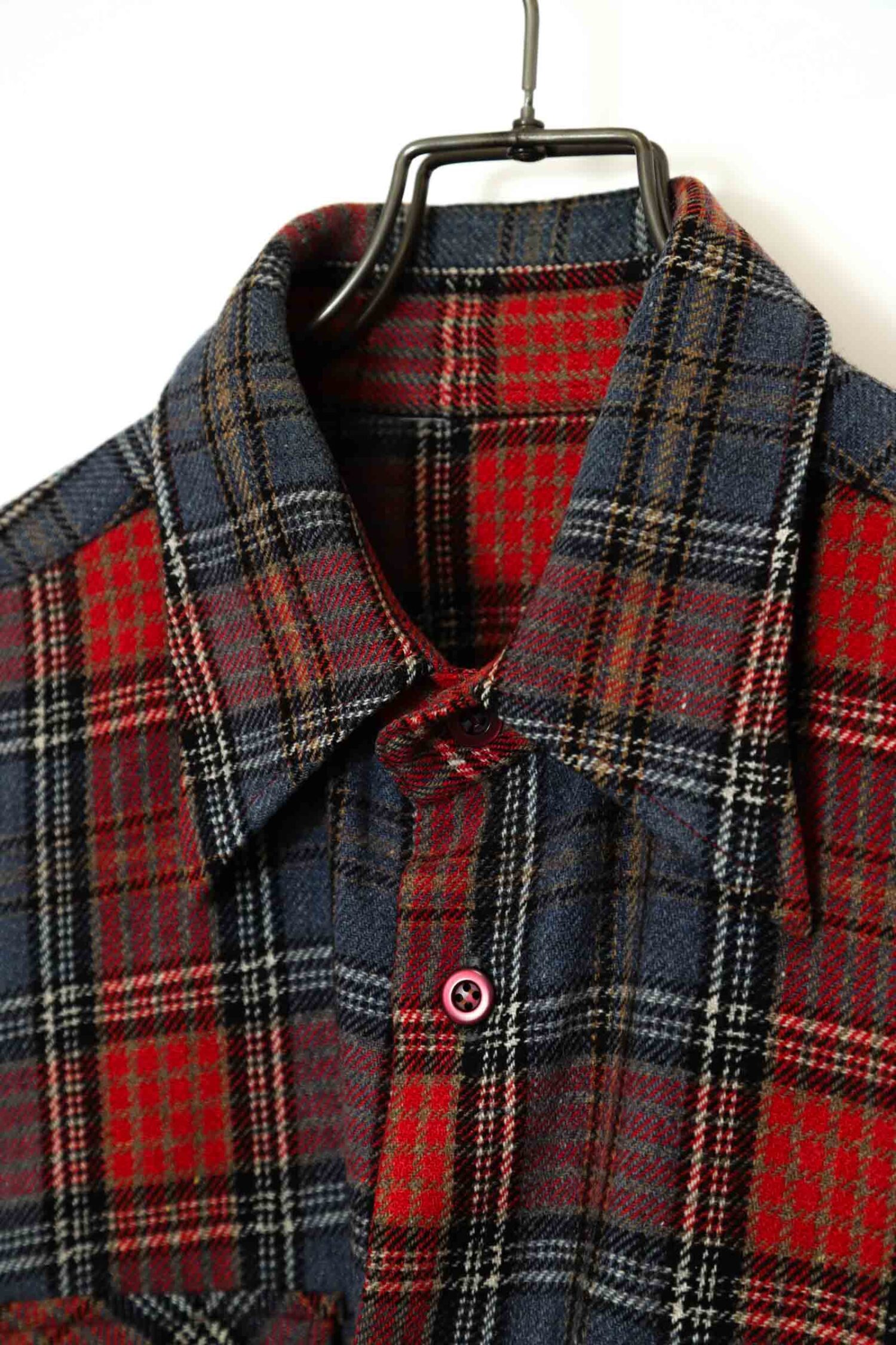 Alternative view of VINTAGE WOOL CHECK PATTERN SHIRT/L