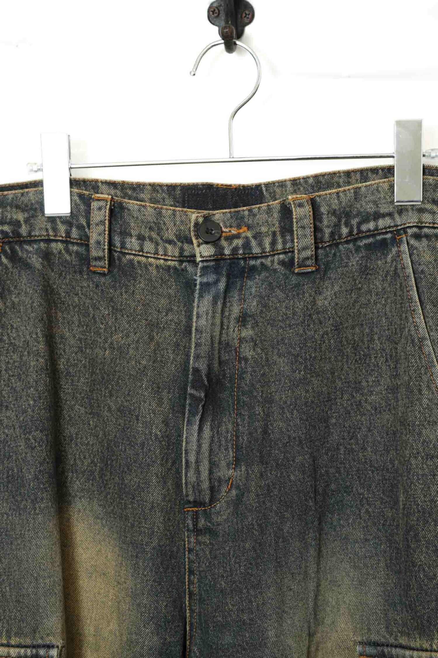 Alternative view of VINTAGE DENIM CARGO PANTS/W82