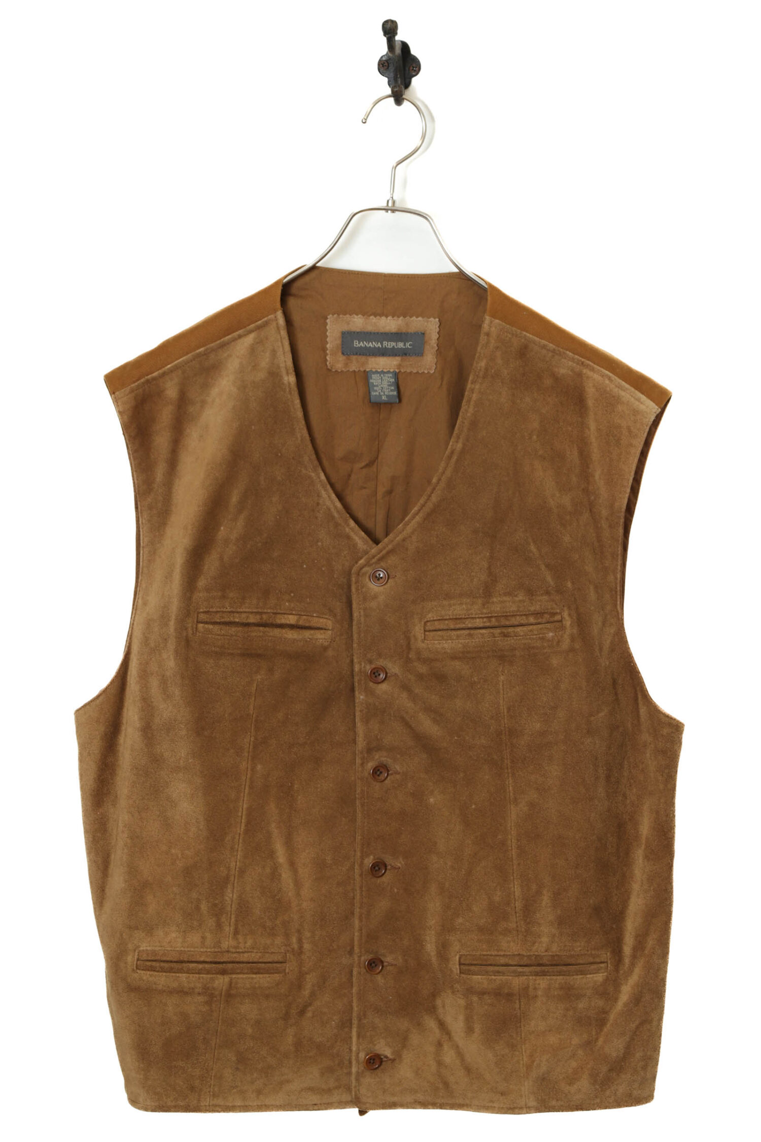 USED BANANA REPUBLIC SUEDE VEST/L