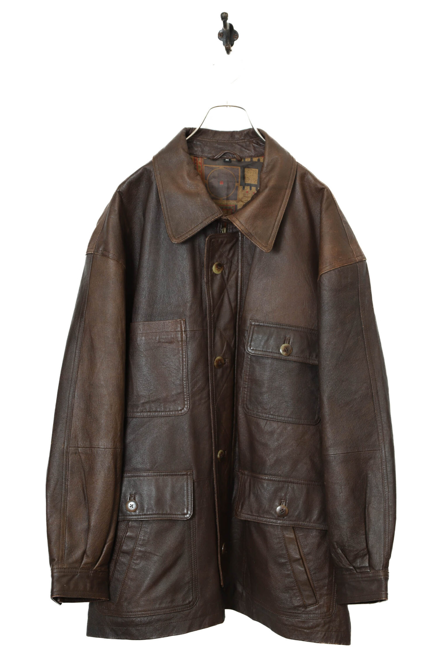 VINTAGE PIG LEATHER JACKET/XL