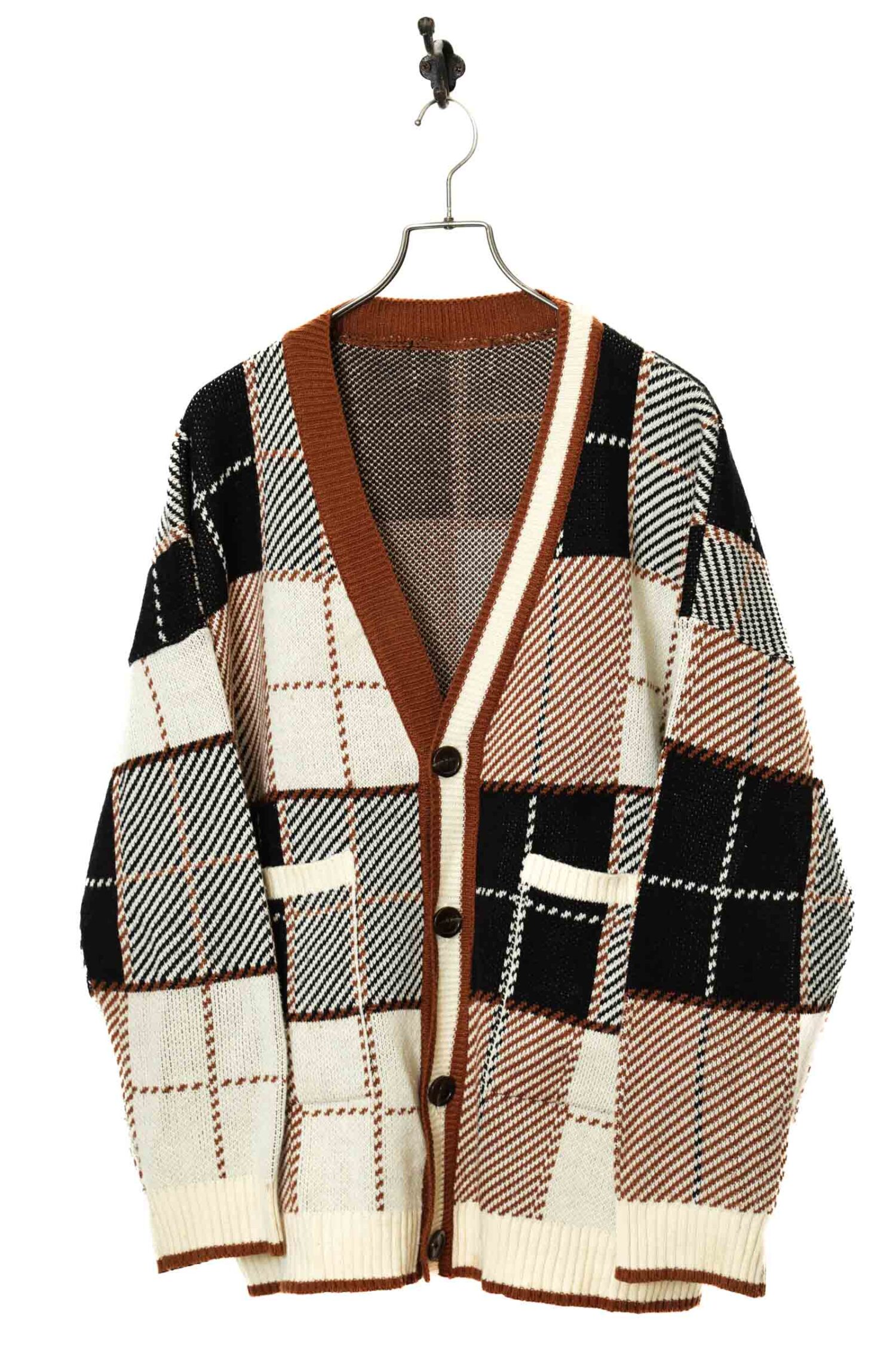 VINTAGE KNITTED CARDIGAN/XL