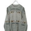 VINTAGE PATTERN KNITED SWEATER/M