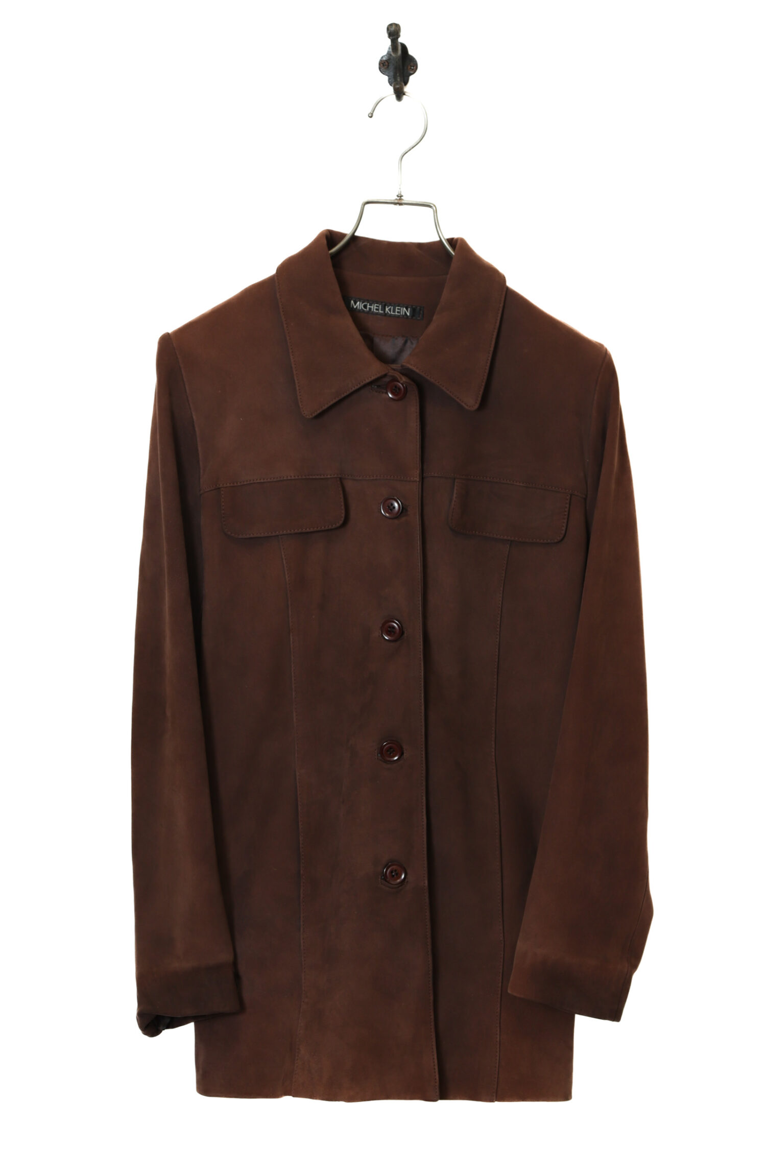 USED MICHEL KLEIN SHEEP SUEDE JACKET/S