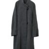 VINTAGE ANGORA WOOL STAND COLLAR COAT/XL