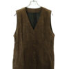 VINTAGE PRINTED PIG LEATHER VEST/L