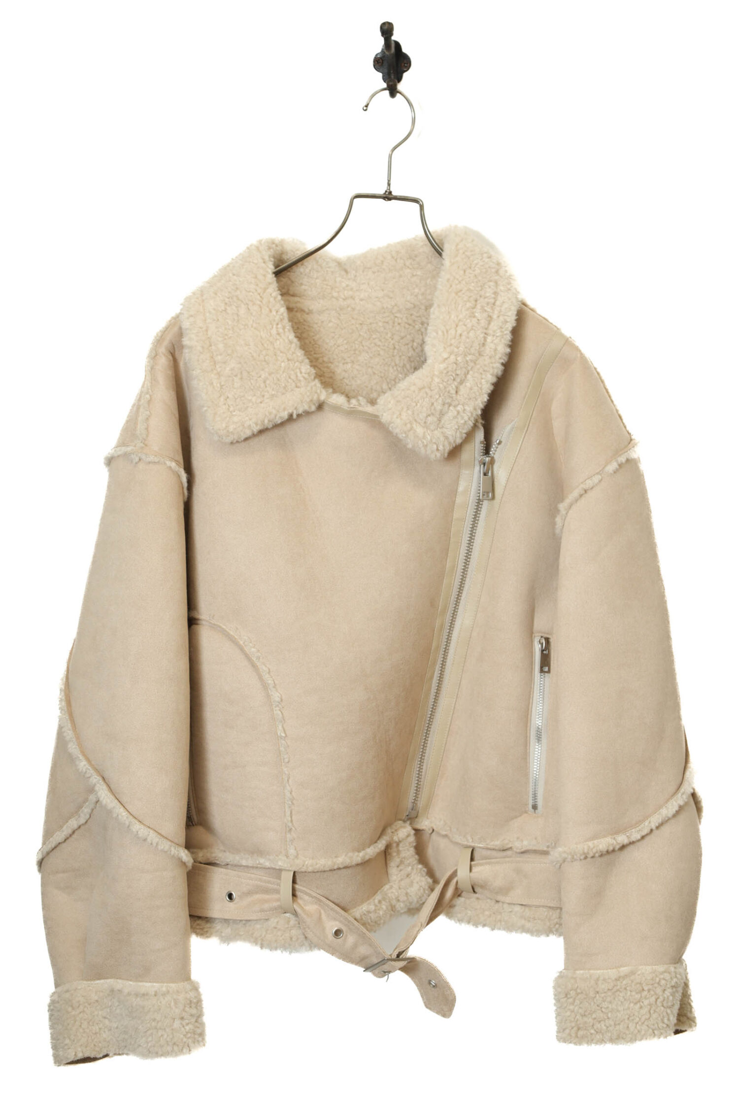 VINTAGE FAKE MOUTON JACKET/L
