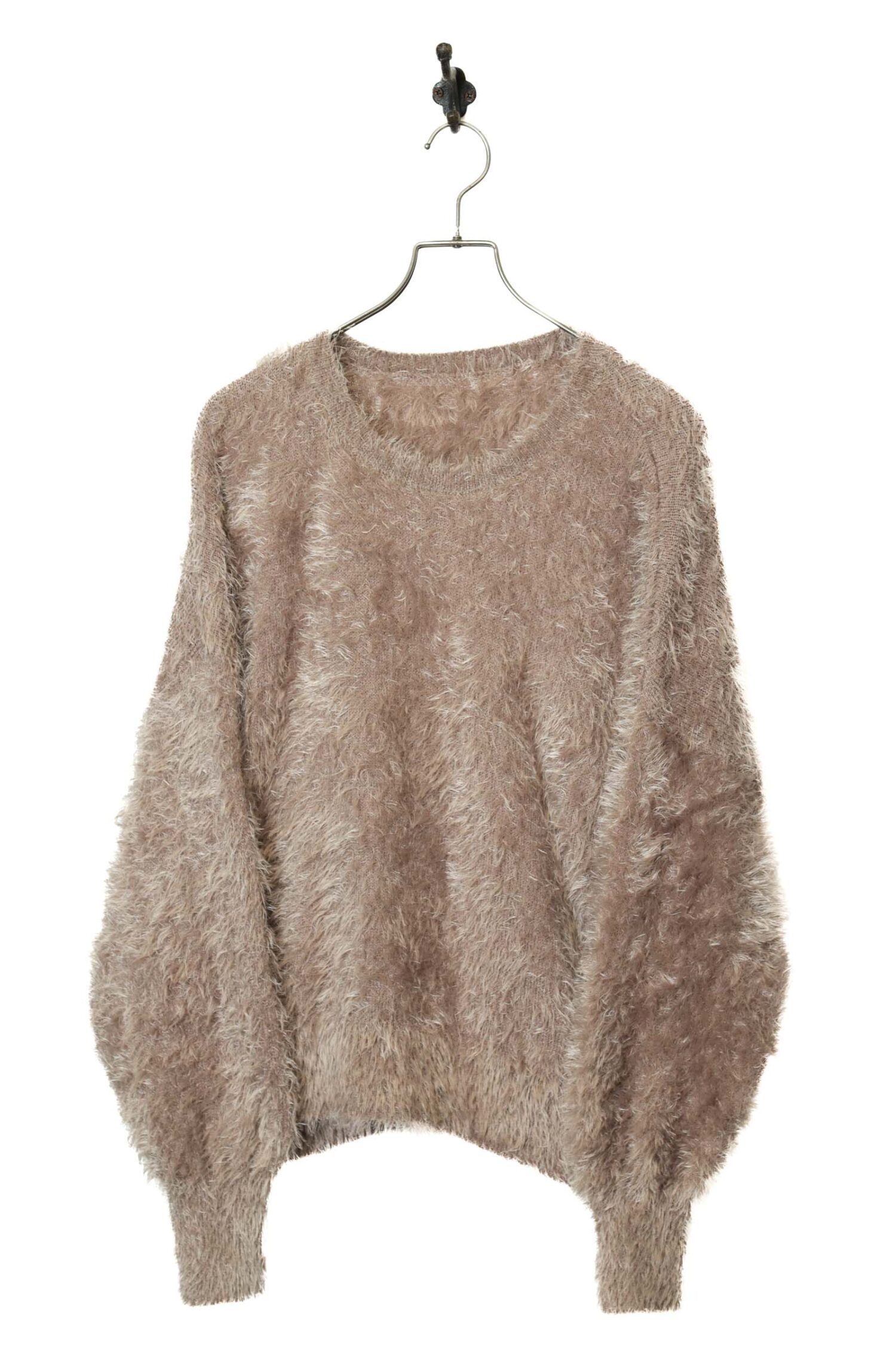 VINTAGE SHAGGY KNITED SWEATER/L