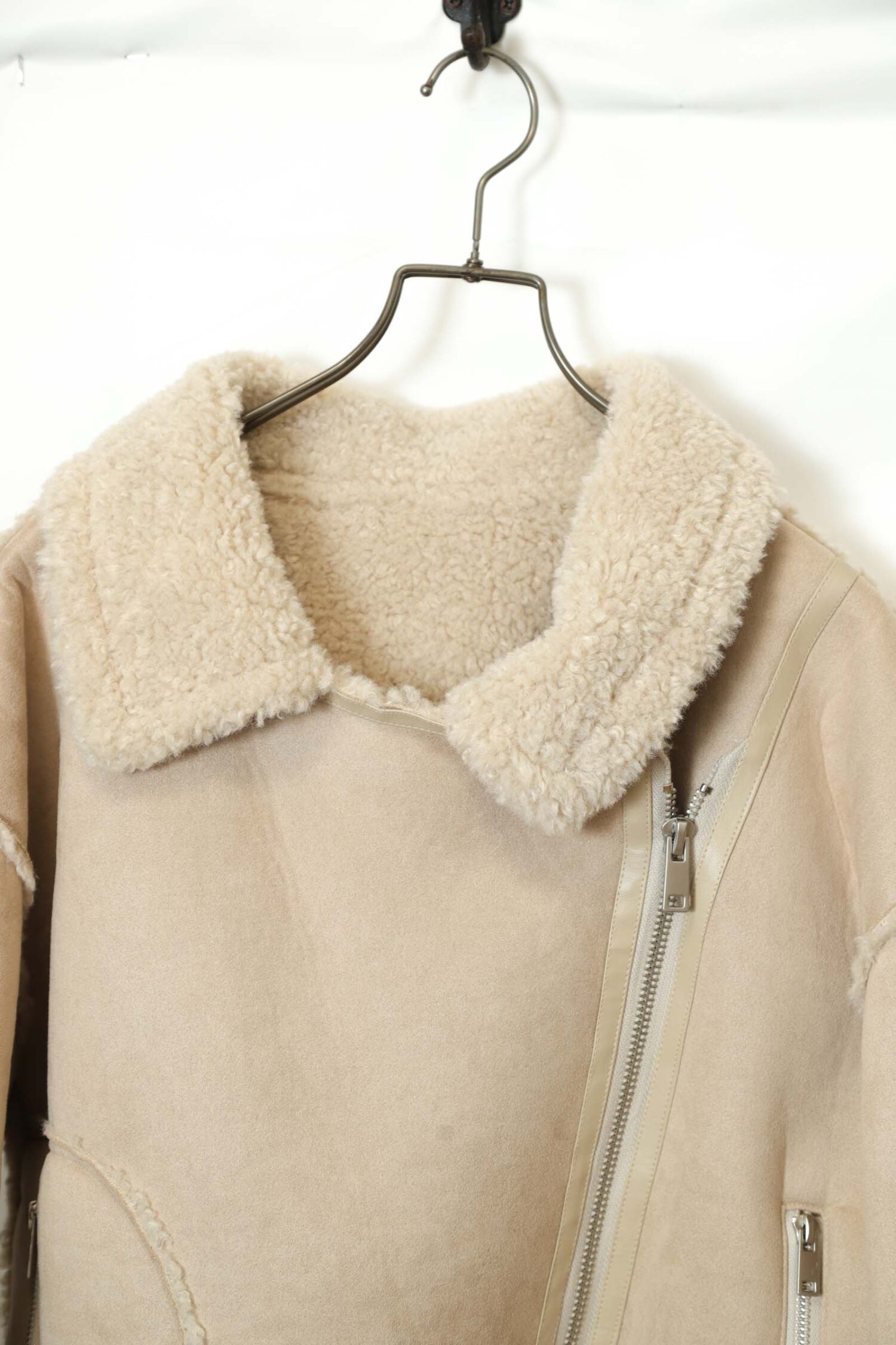Alternative view of VINTAGE FAKE MOUTON JACKET/L