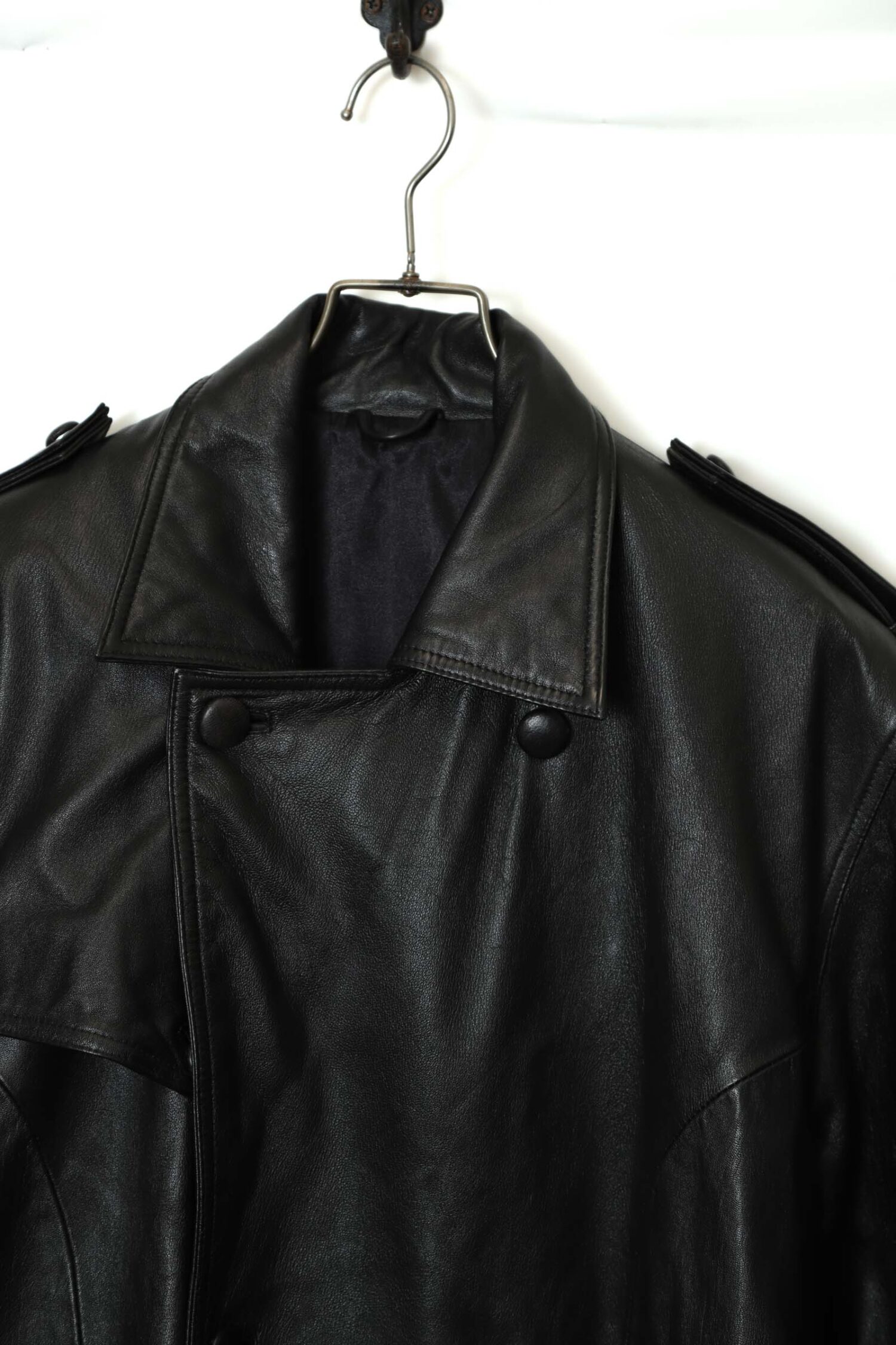 Alternative view of VINTAGE SHEEP LEATHER COAT/XL
