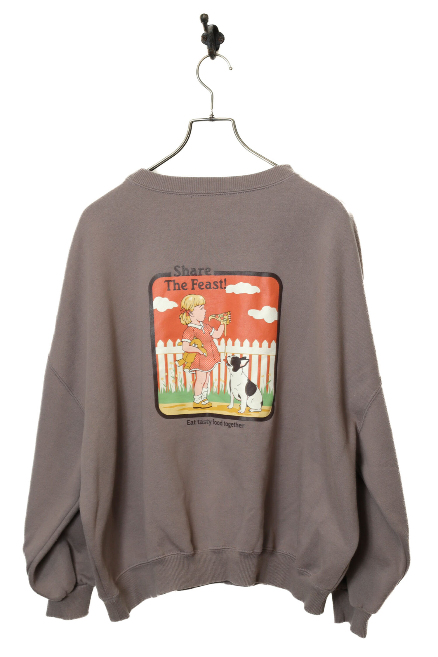 USED PRINTED SWEAT SHIRT/L
