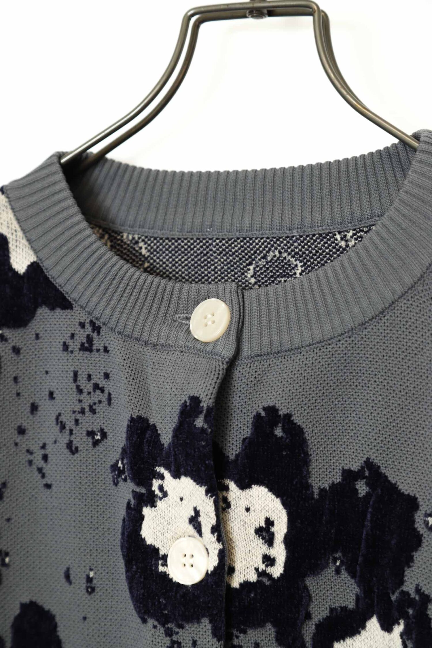 Alternative view of VINTAGE PATTERNED KNITED CARDIGAN/XL