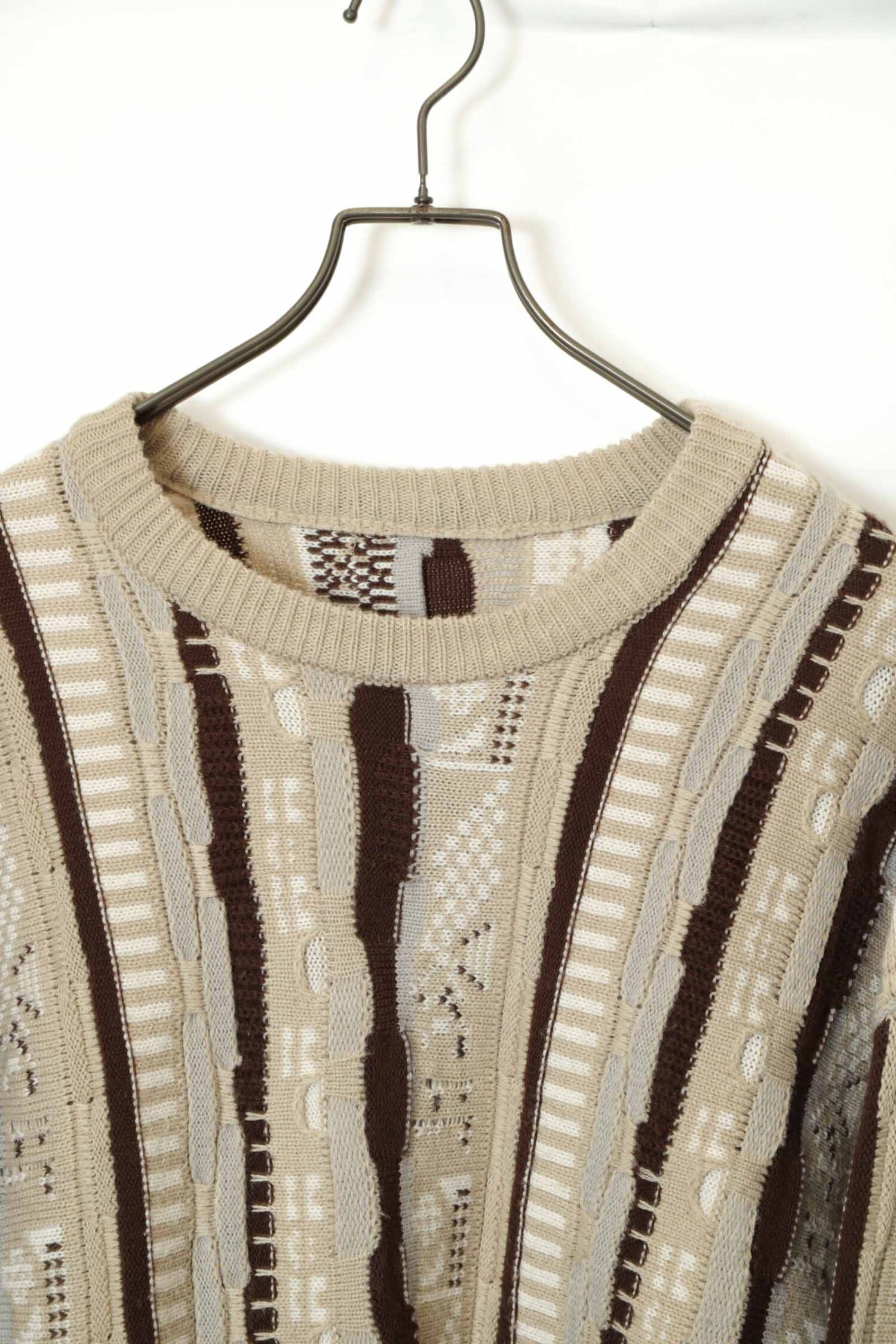 Alternative view of VINTAGE 3D KNITTED SWEATER/XL