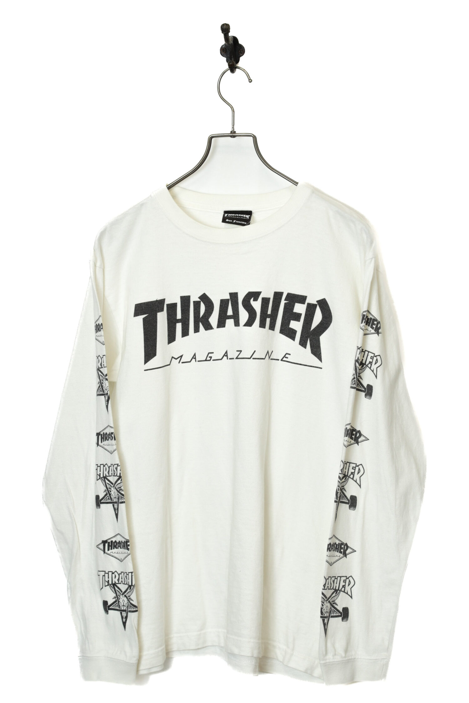 USED THRASHER LONG SLEEVE T-SHIRT/L