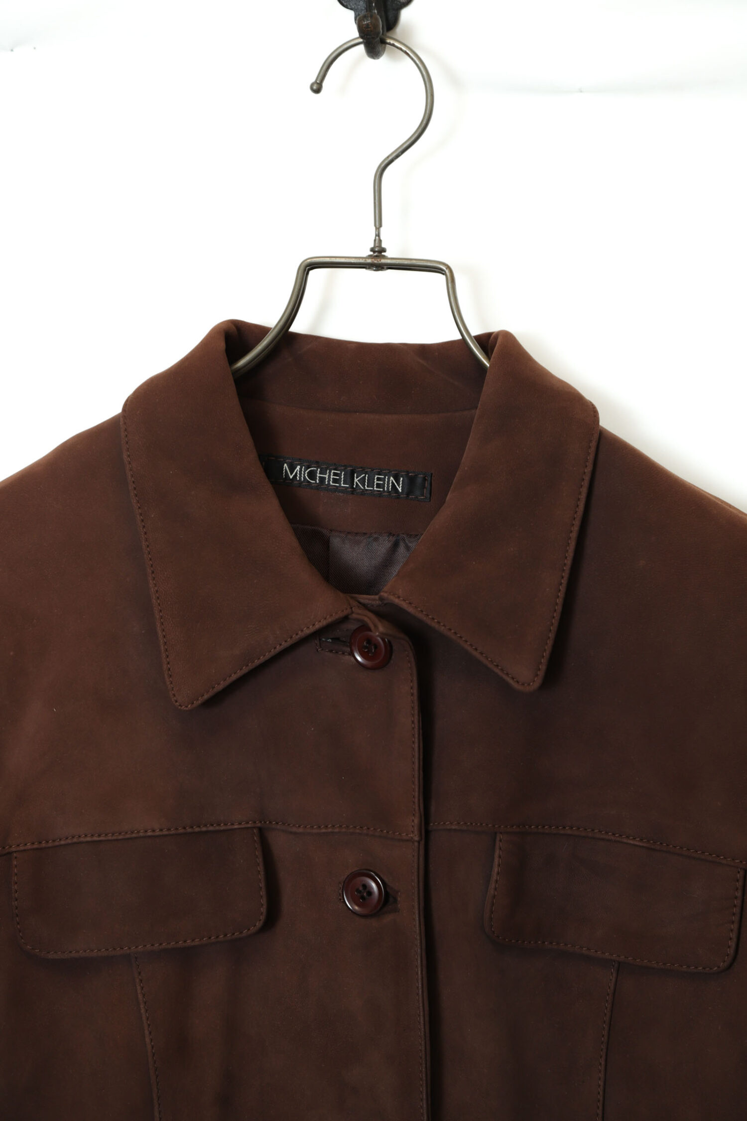 Alternative view of USED MICHEL KLEIN SHEEP SUEDE JACKET/S