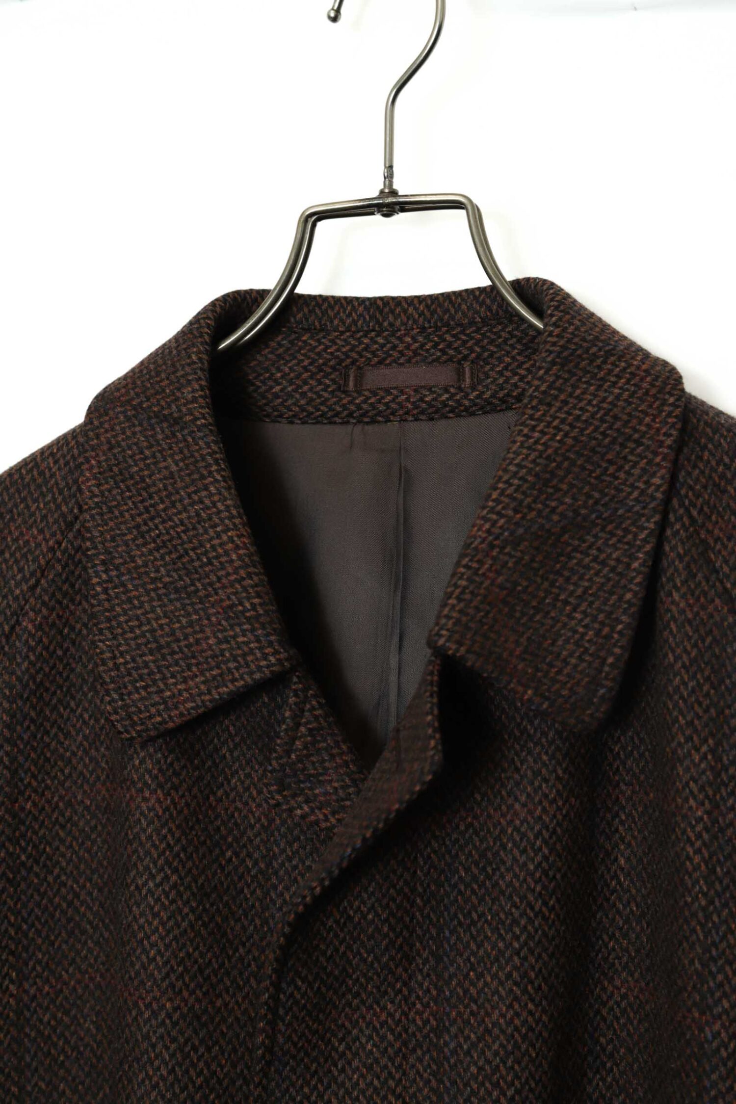 Alternative view of VINTAGE CHECK WOOL CONVERTIBLE COLLAR COAT/L