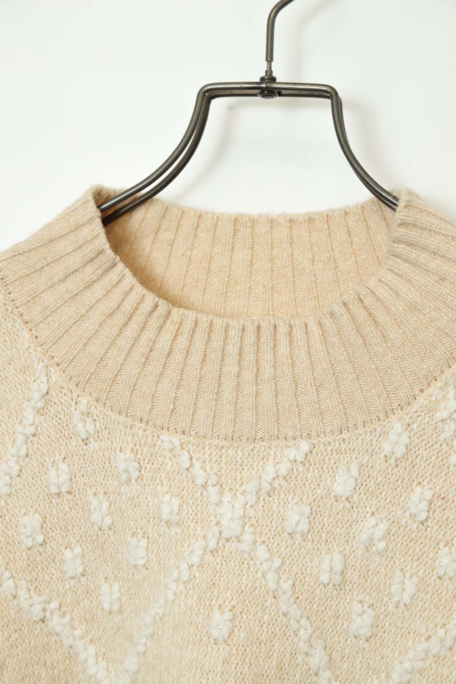 Alternative view of VINTAGE PATTERN KNITED SWEATER/XL
