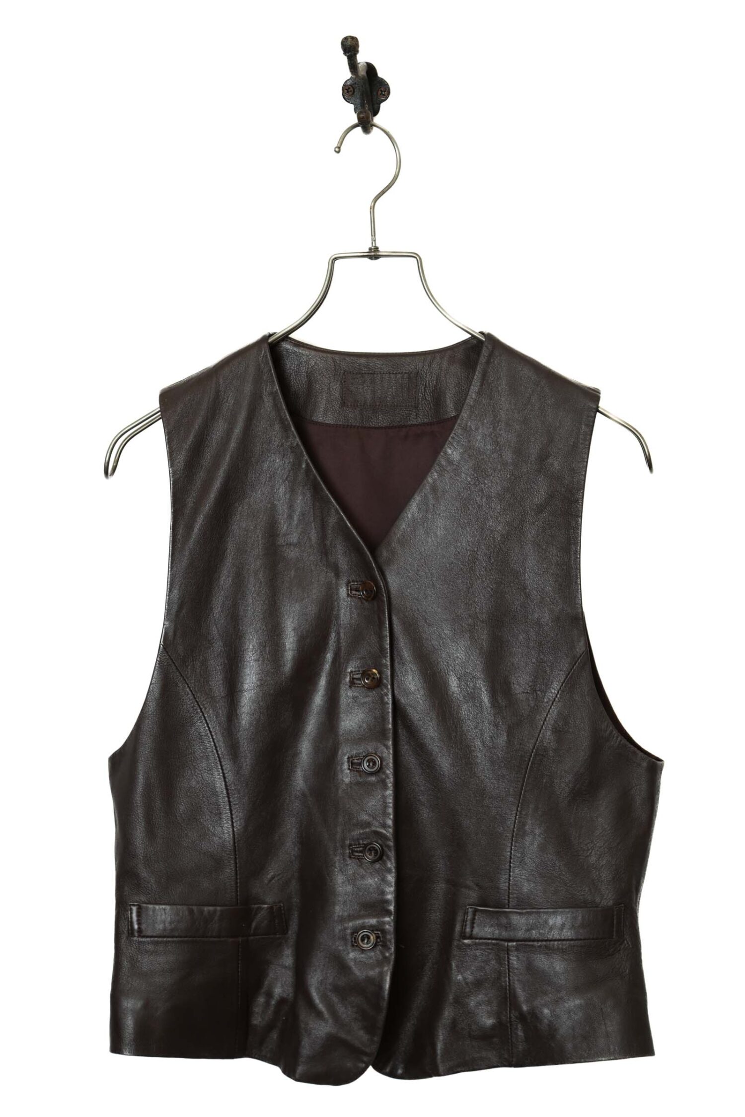 VINTAGE SHEEP LEATHER VEST/S