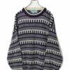 VINTAGE PATTERN KNITED SWEATER/XL