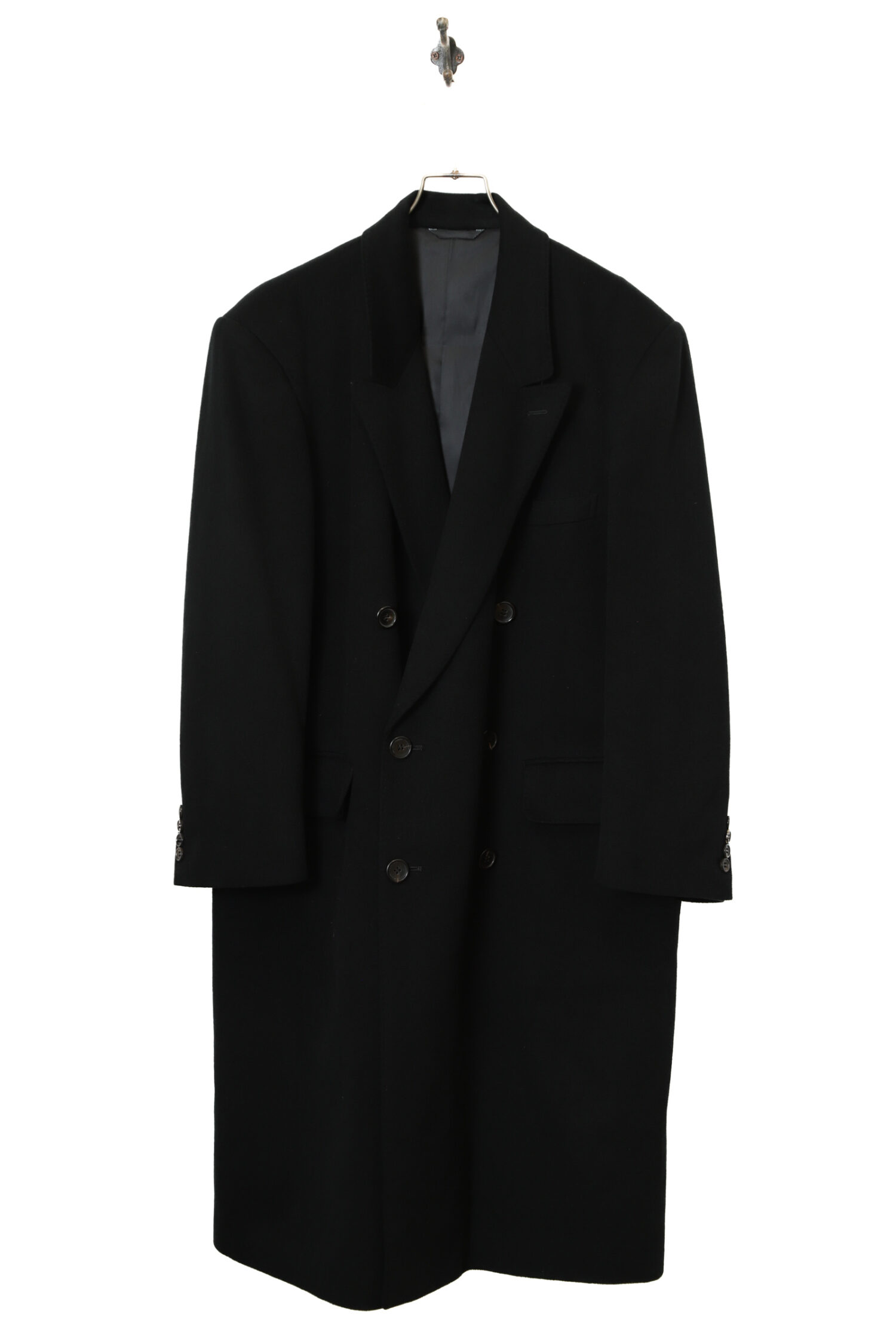 USED CASHMERE WOOL COAT/MADE IN ITALY/L