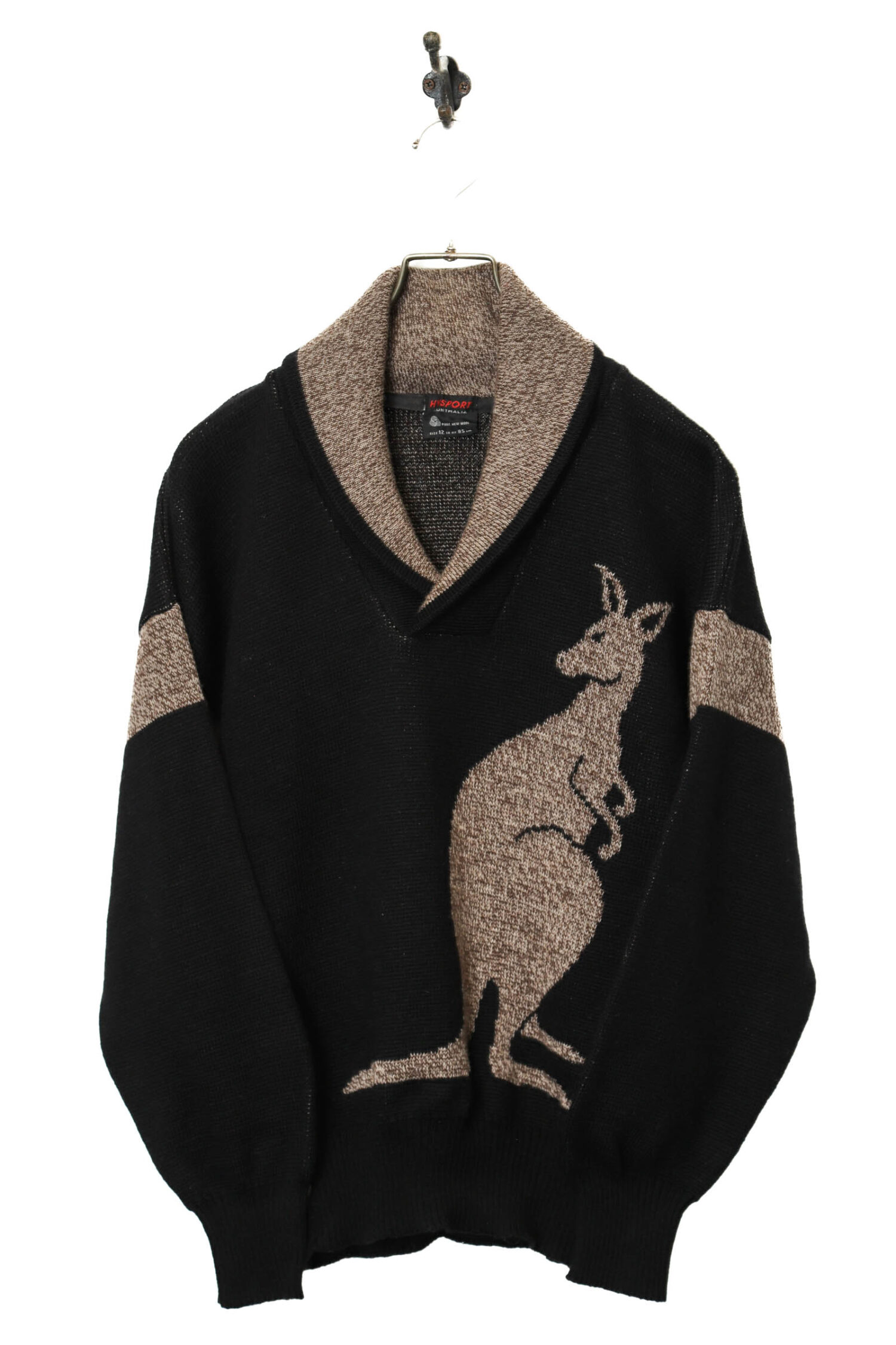 VINTAGE KNITED PILL-OVER SWEATER/MADE IN AUSTRALIA/L