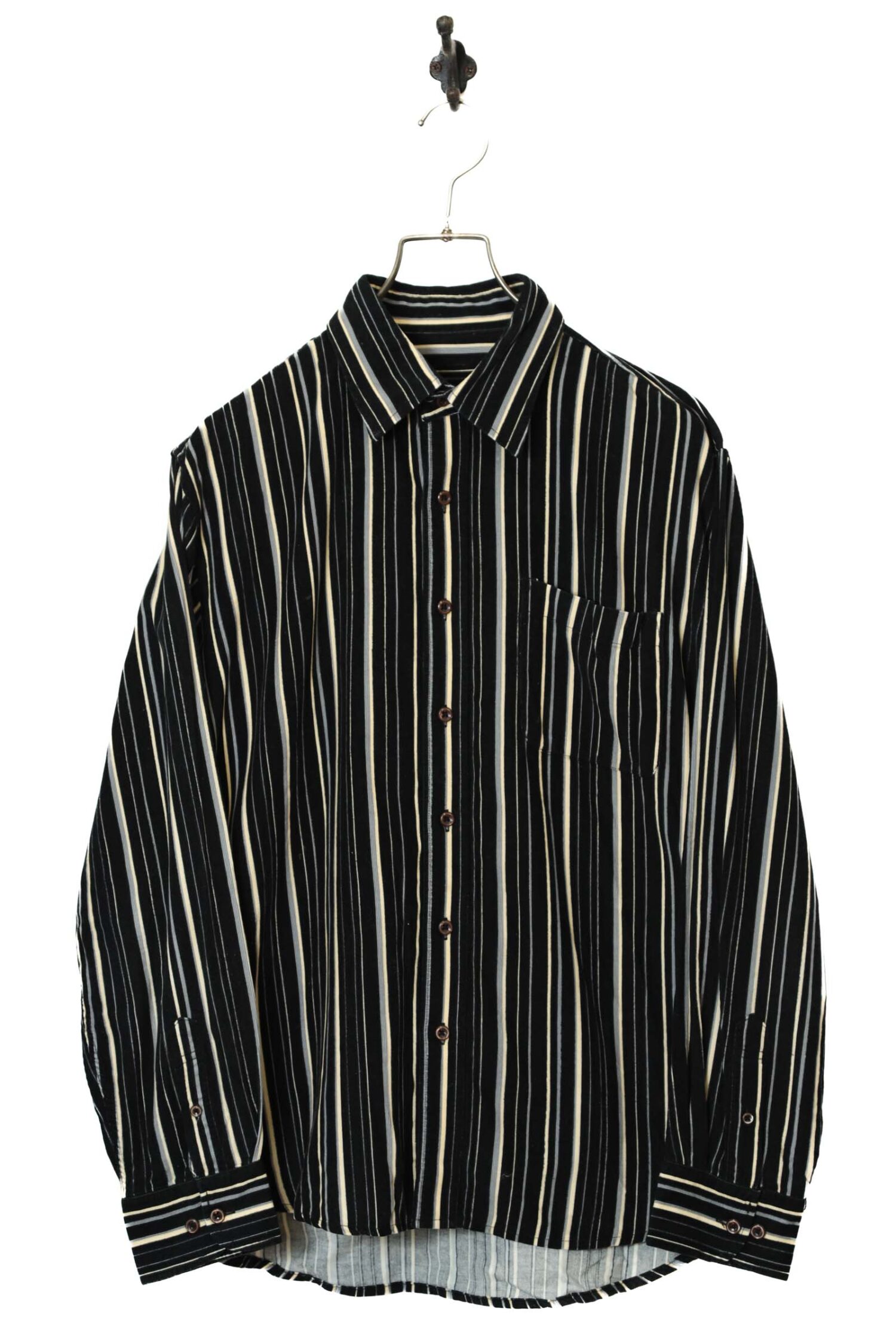 VINTAGE CORDUROY STARIPE SHIRT/L
