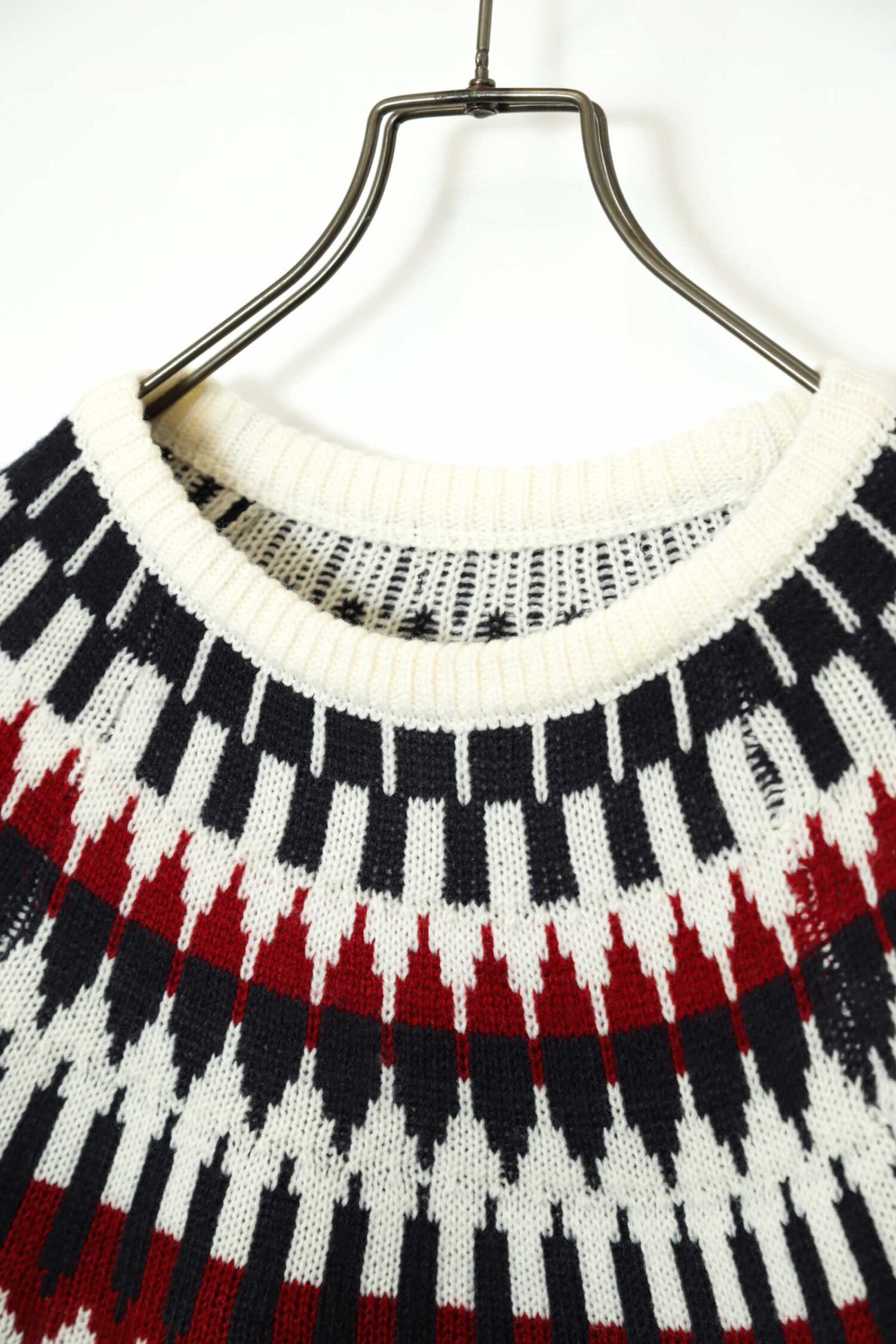 Alternative view of VINTAGE PATTERN KNITED SWEATER/M