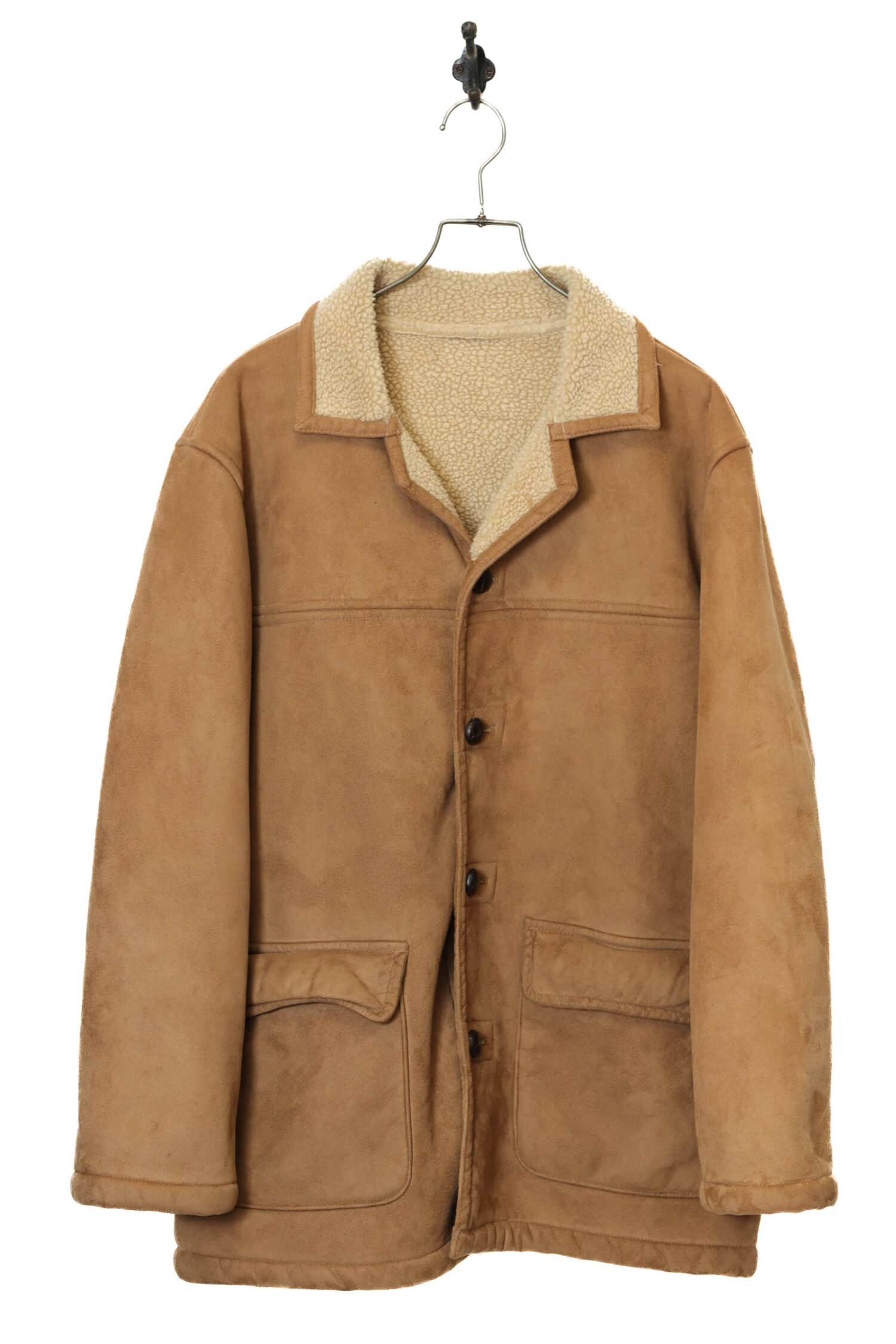 VINTAGE FAKE MOUTON BOA JACKET/L