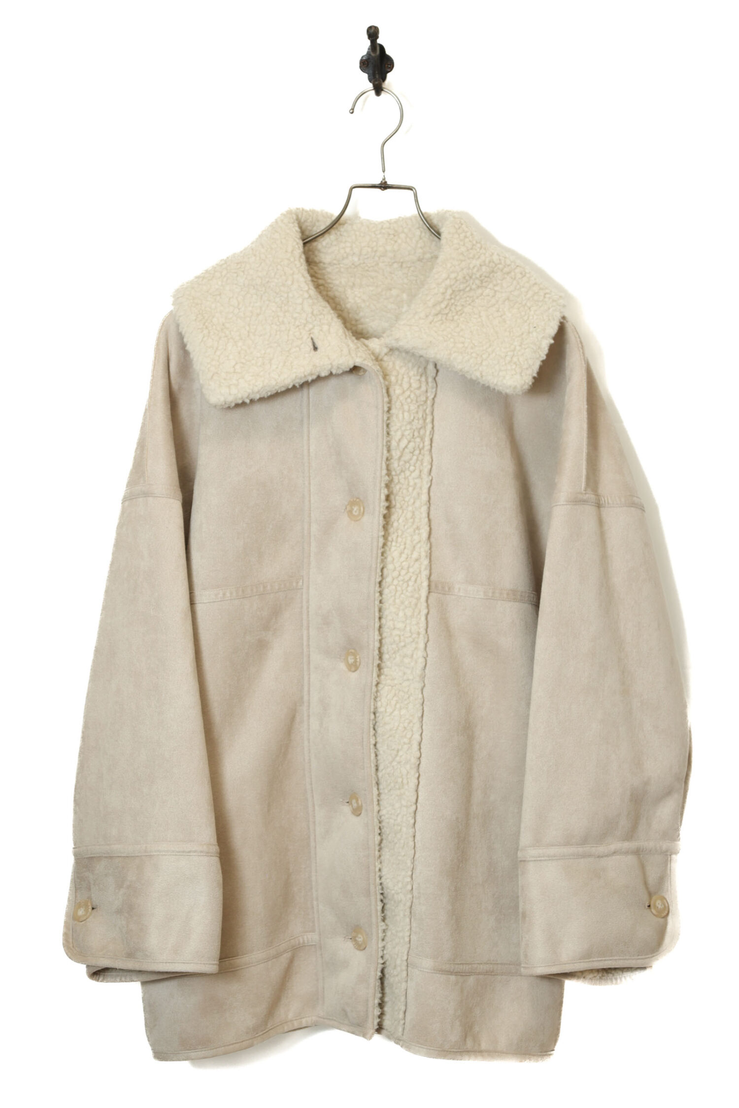 VINTAGE FAKE MOUTON BOA JACKET/XL