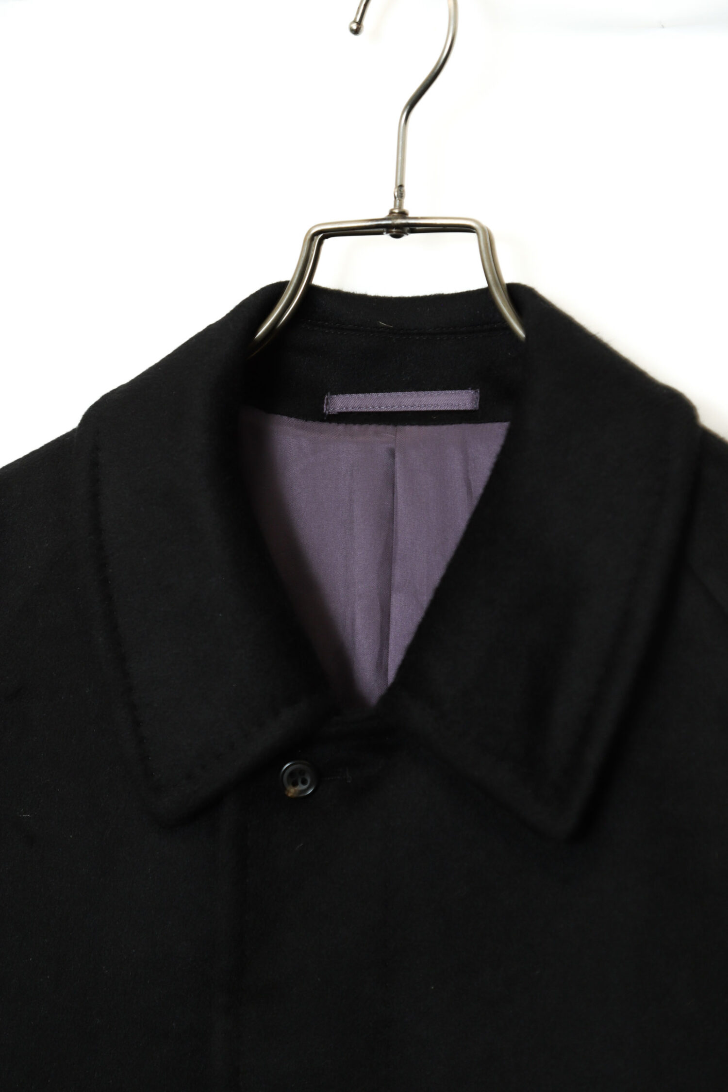Alternative view of VINTAGE CASHMERE WOOL CONVERTIBLE COLLAR COAT/L