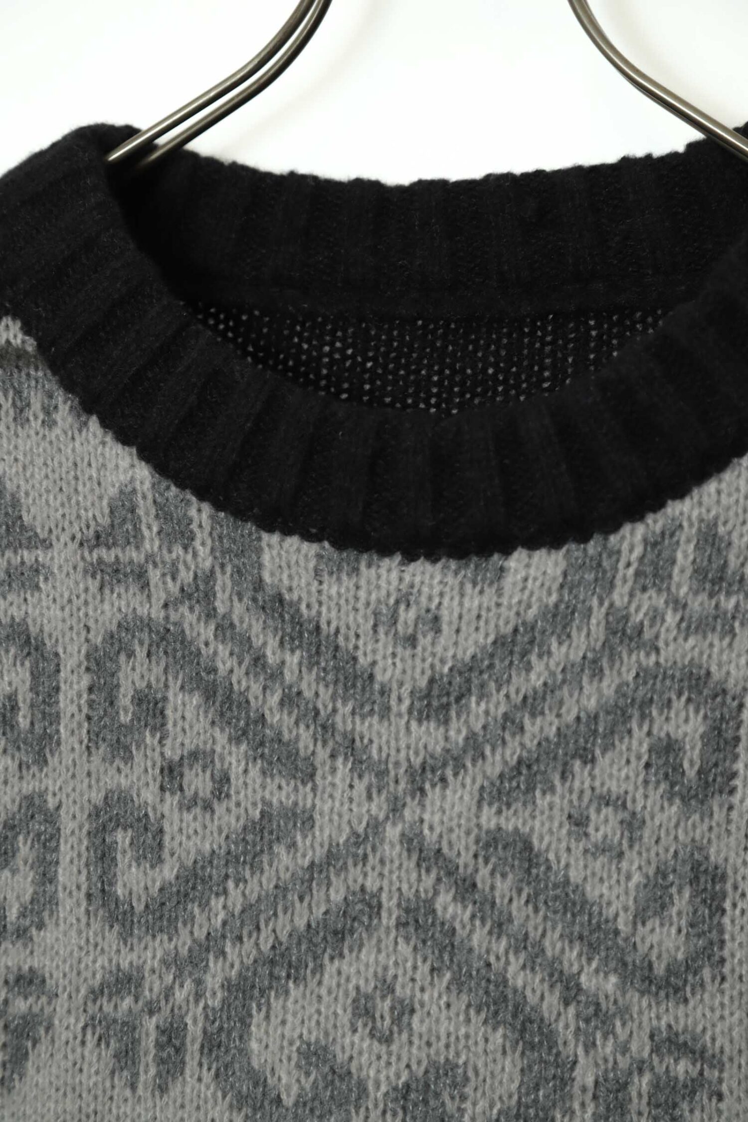 Alternative view of VINTAGE DESIGN PATTERNED KNITTED SWEATER/L
