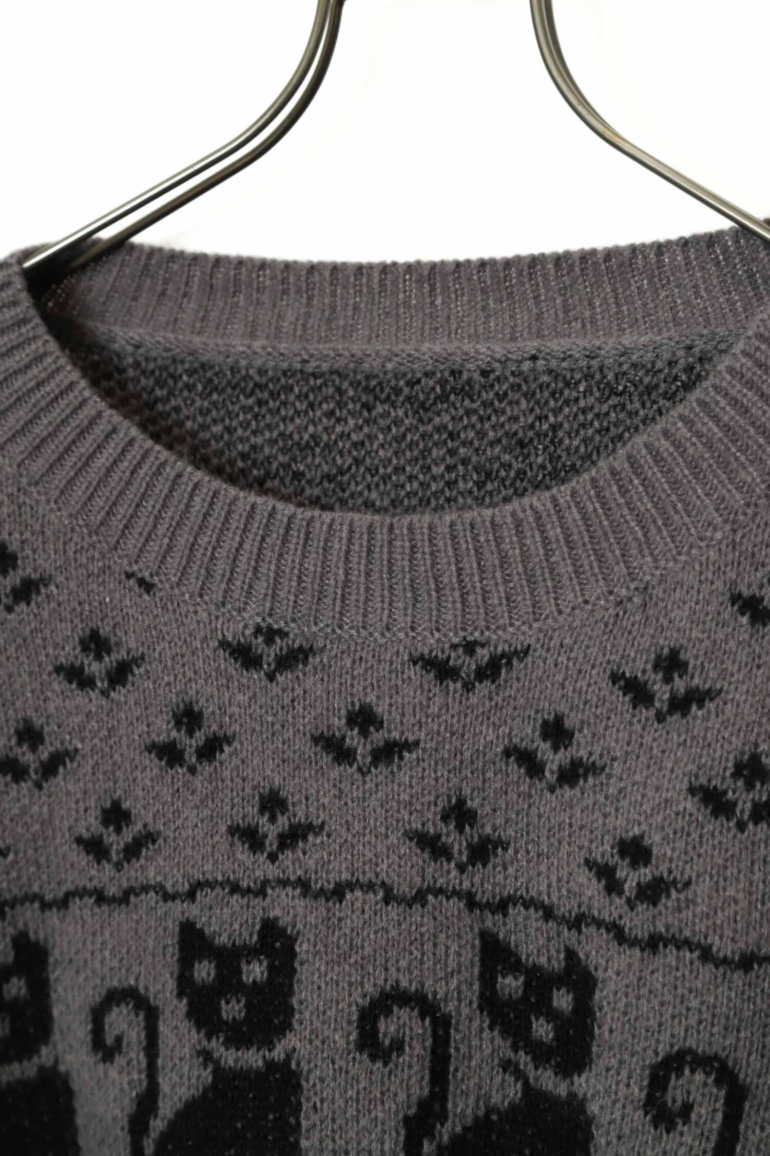 Alternative view of VINTAGE PATTERN KNITTED SWEATER/XL