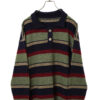 VINTAGE PATTERN KNITED PULL-OVER SWEATER/XL