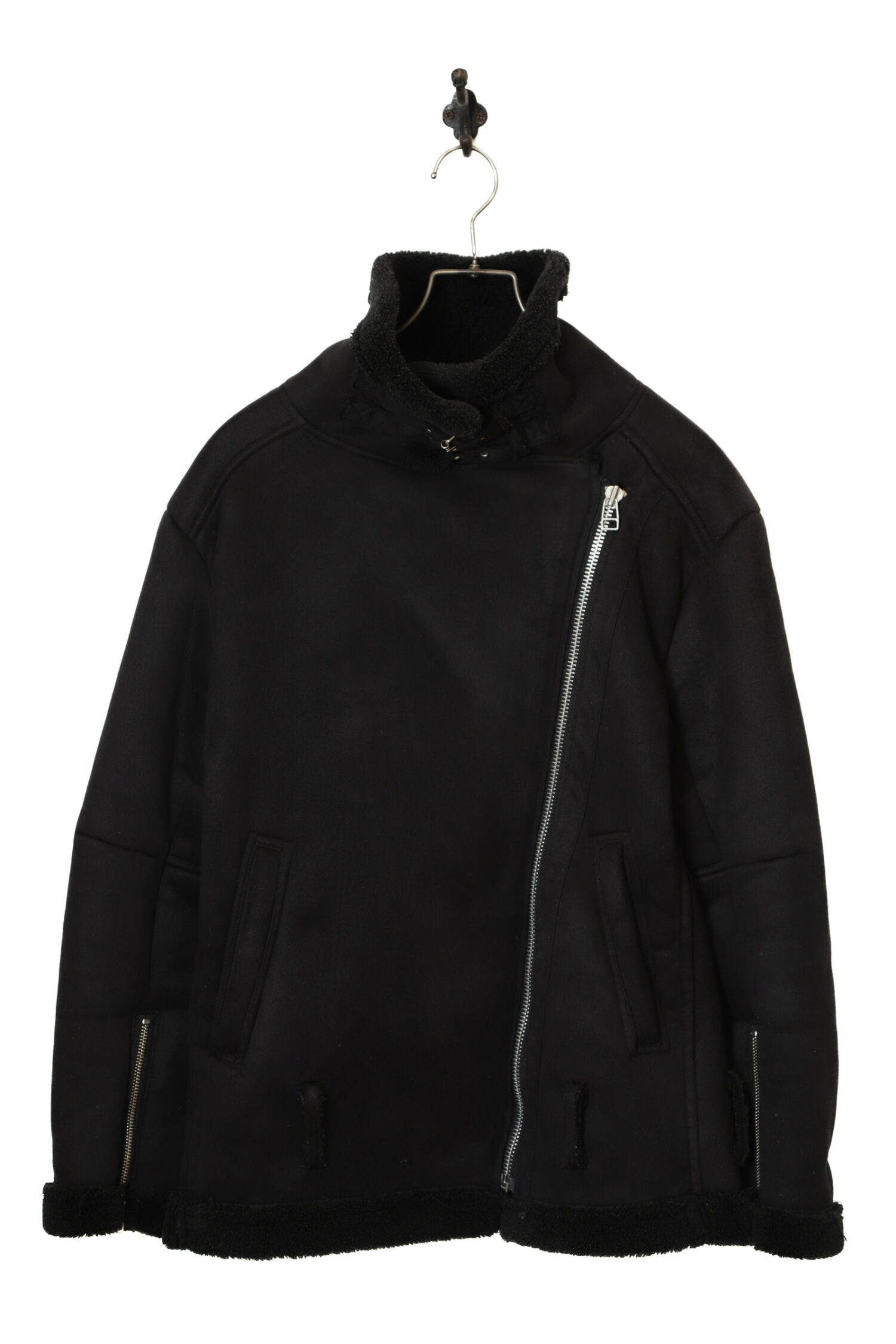 VINTAGE FAKE MOUTON BOA JACKET/M