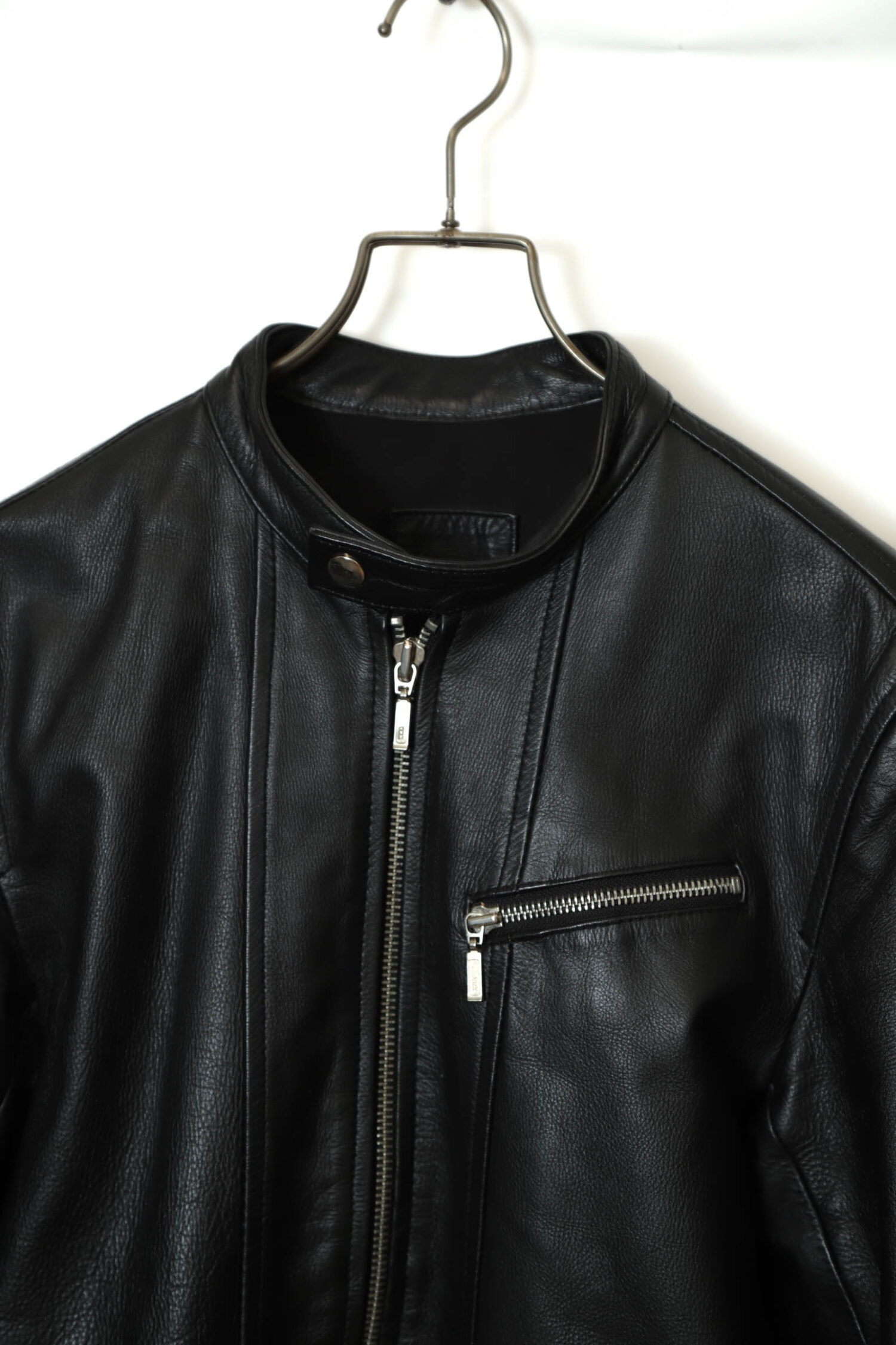 Alternative view of VINTAGE COW LEATHER SINGLE RIDERS JACKET/M