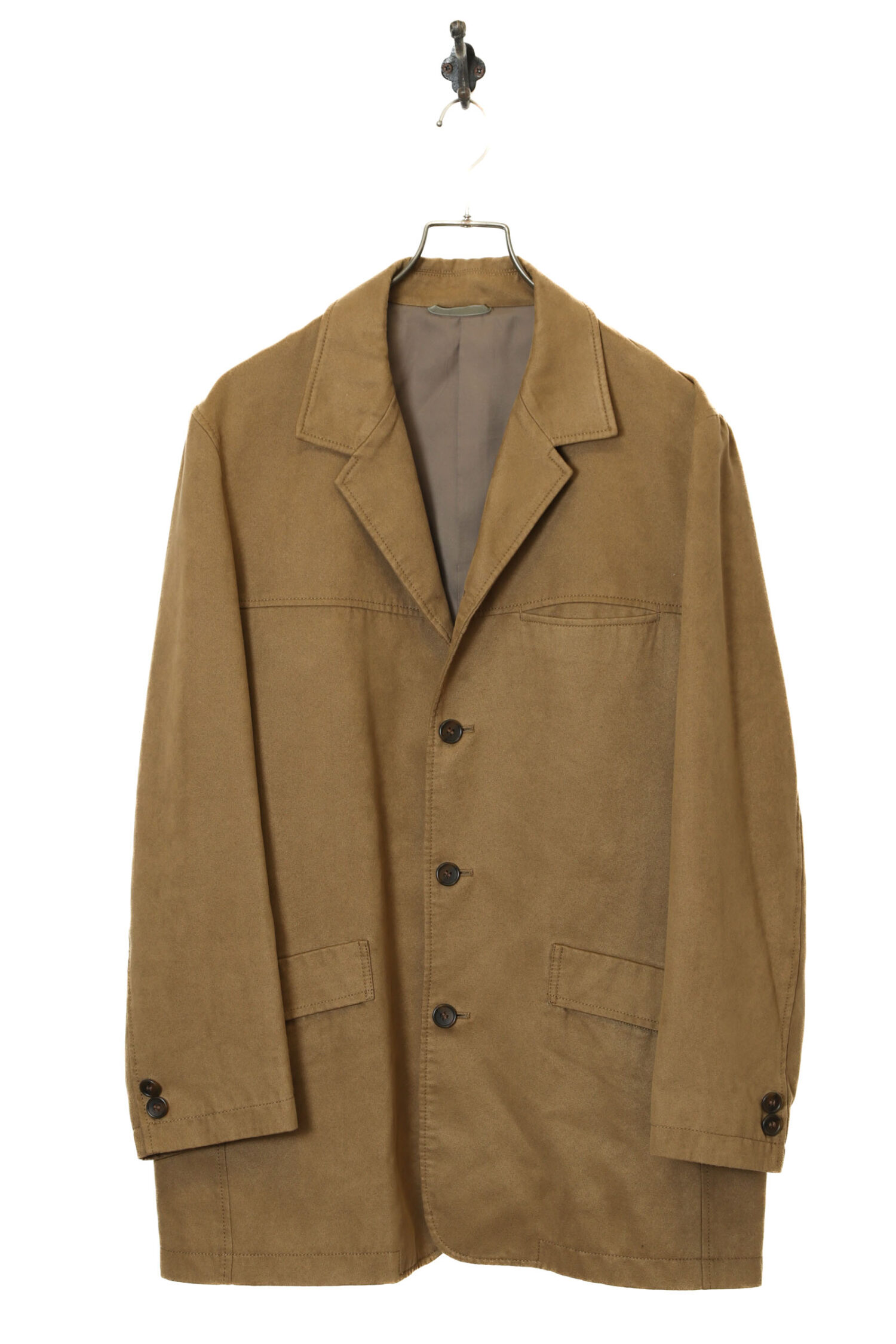 VINTAGE FAKE SUDE JACKET/L