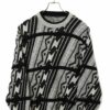 VINTAGE PATTERN KNITTED SWEATER/L