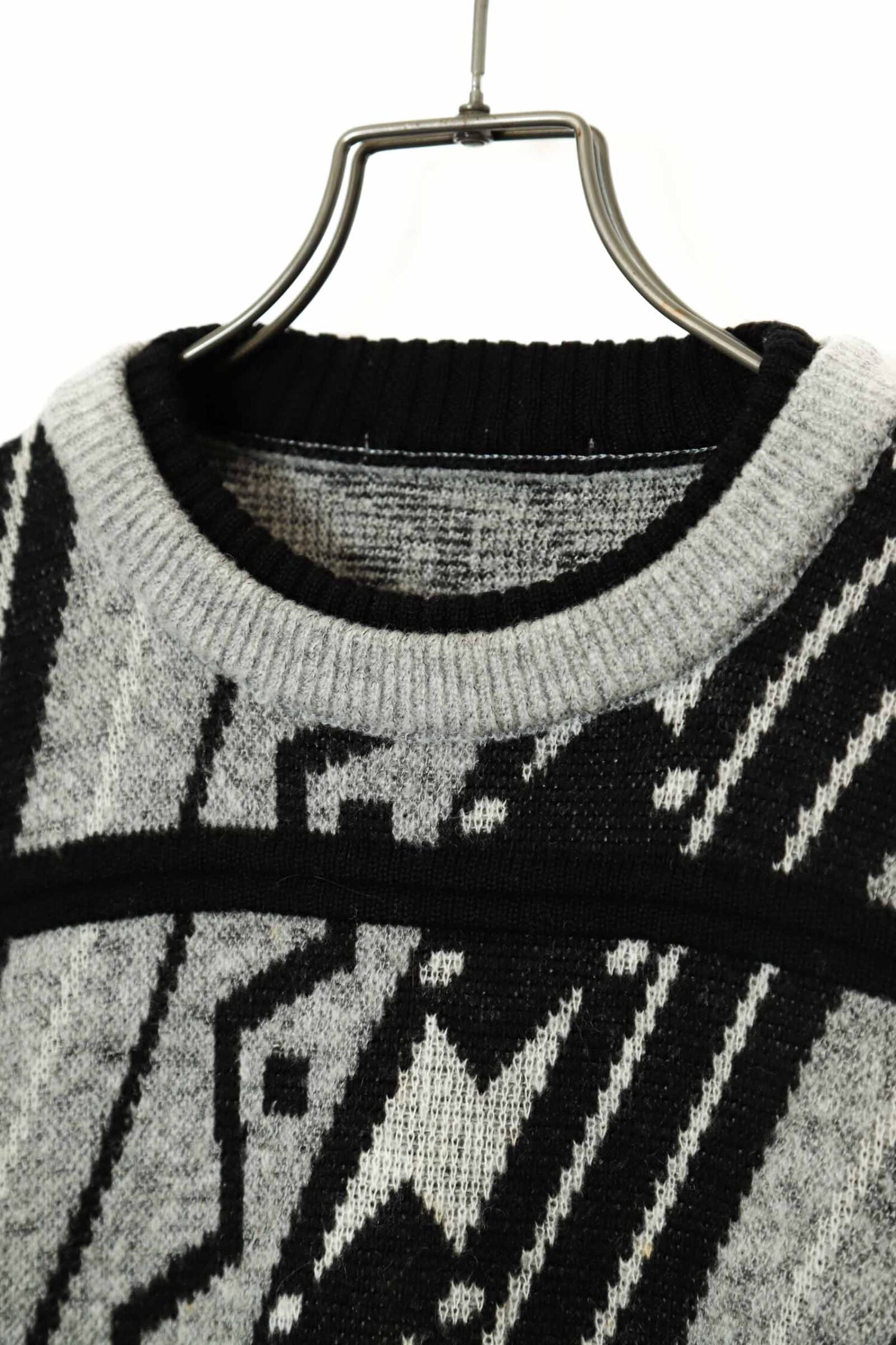 Alternative view of VINTAGE PATTERN KNITTED SWEATER/L