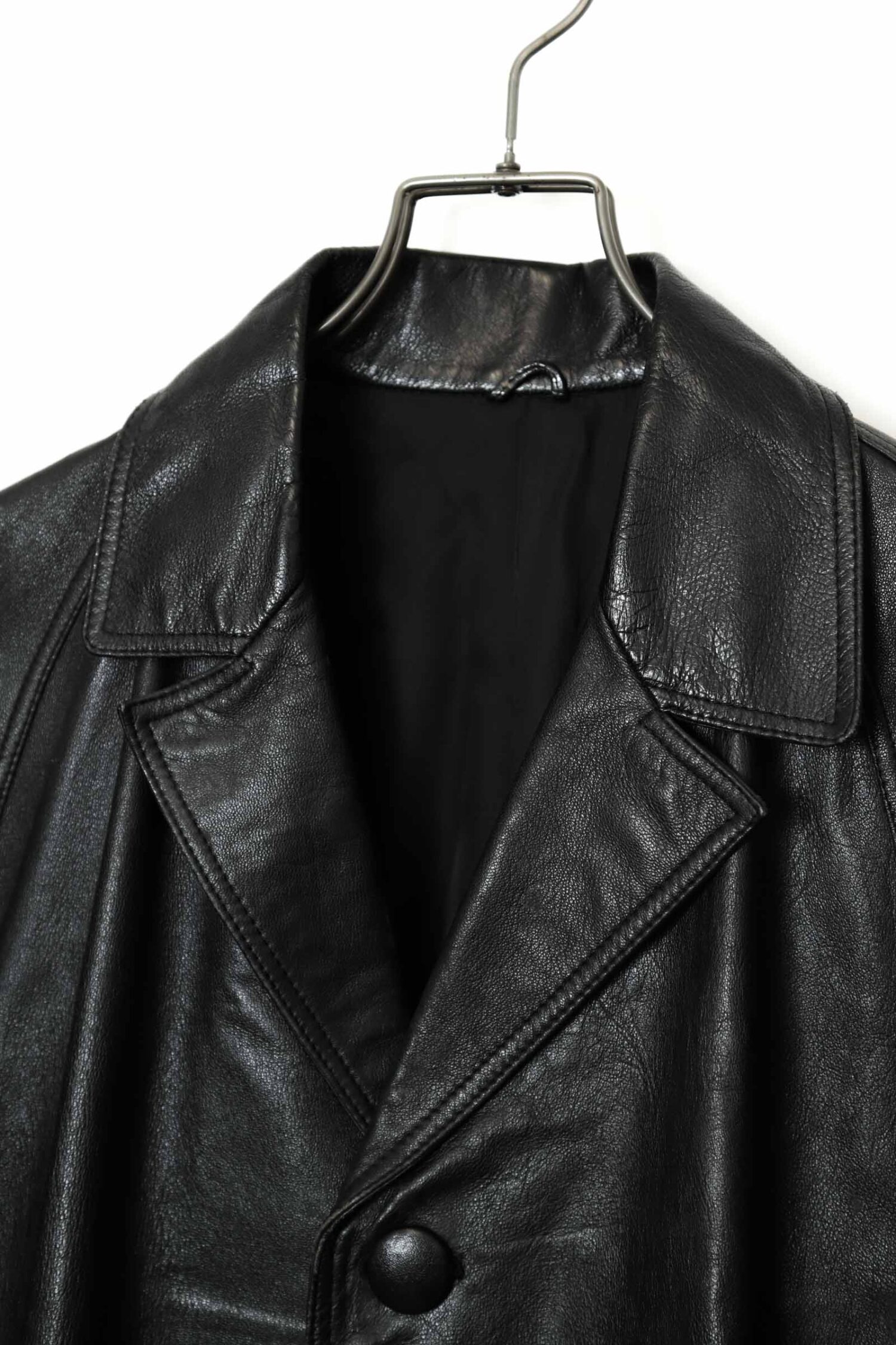Alternative view of VINTAGE SHEEP LEATHER COAT/L