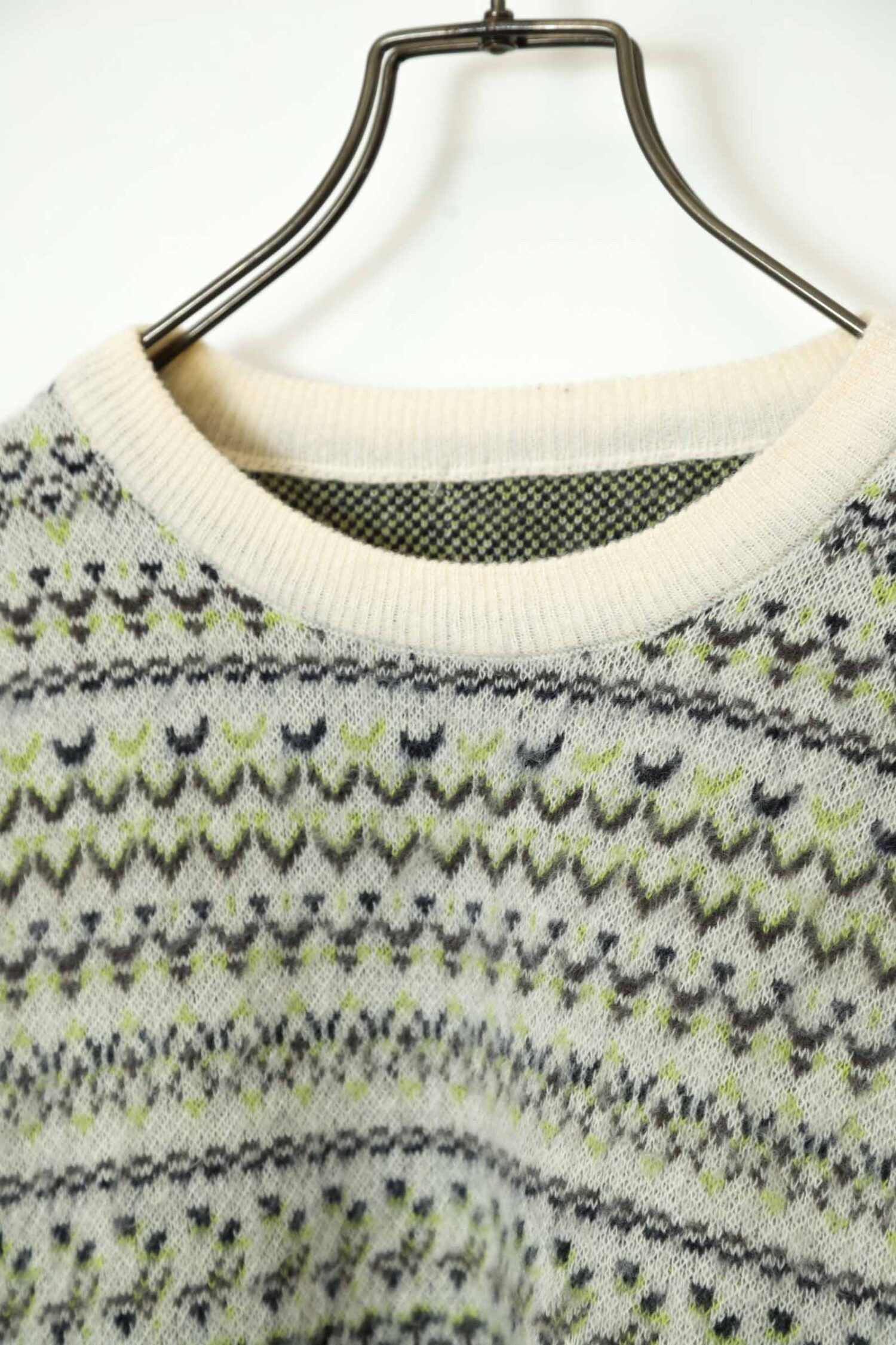 Alternative view of VINTAGE PATTERN KNITED SWEATER/M