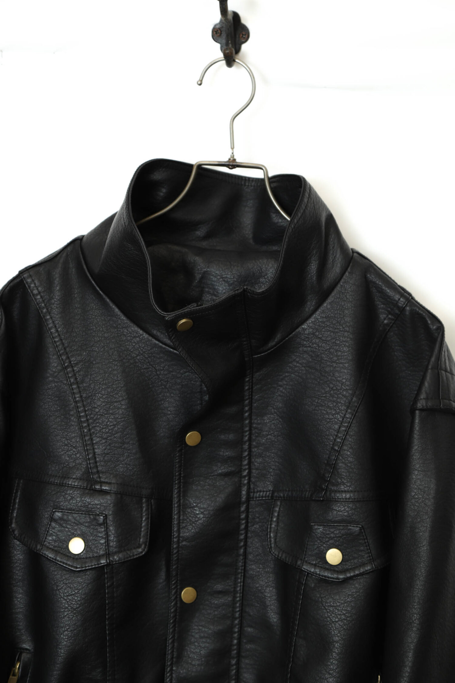 Alternative view of VINTAGE FAKE LEATHER JACKET/XL