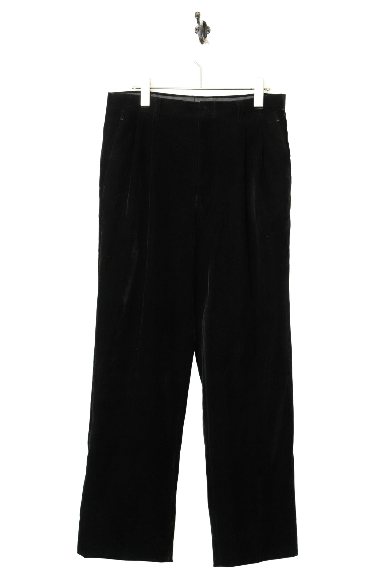 VINTAGE VELVET PLEATED DRESS PANTS/W80