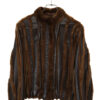 VINTAGE COW LEATHER FUR JACKET/M