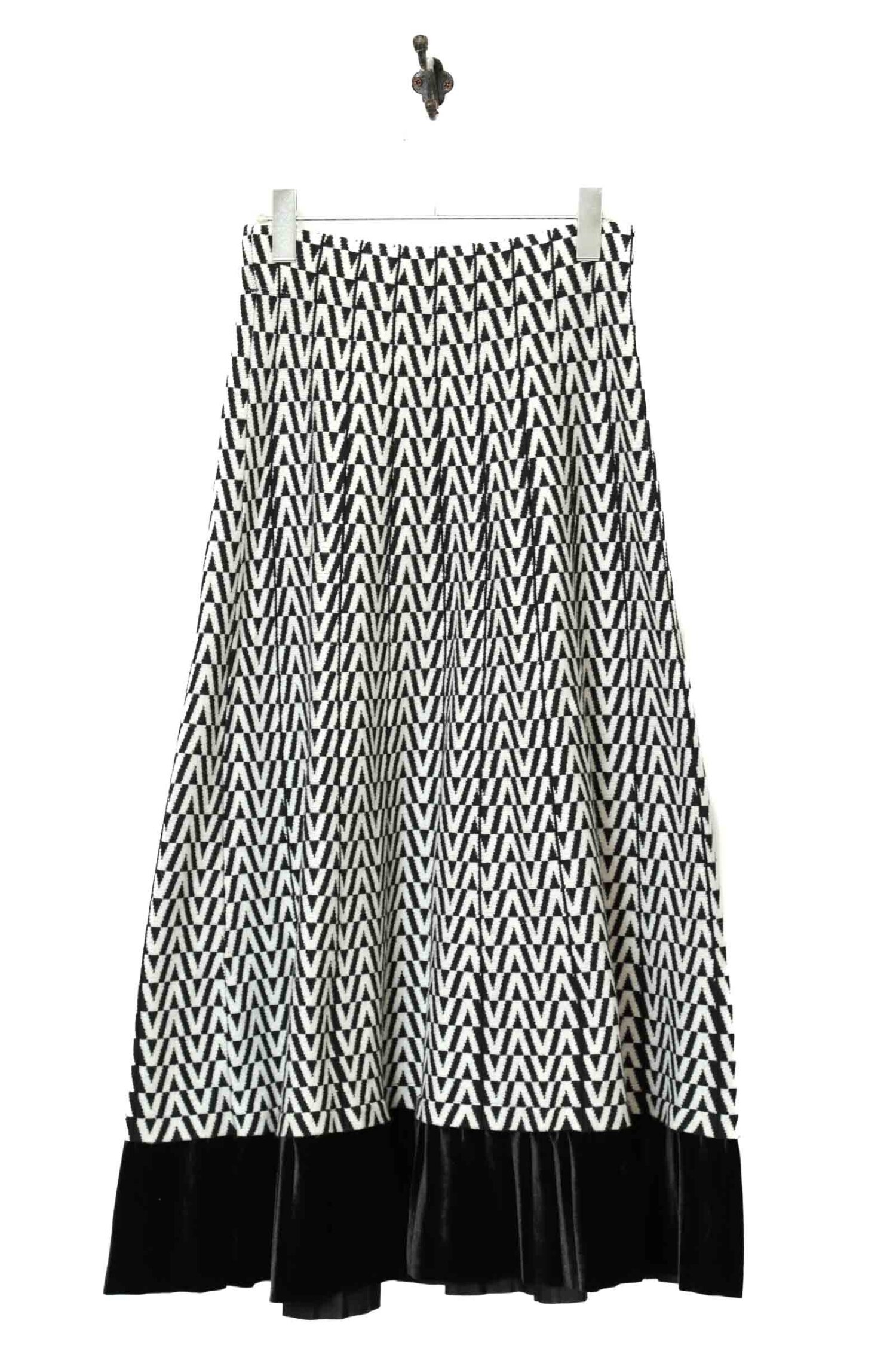 VINTAGE KNITED SKIRT/W62-70