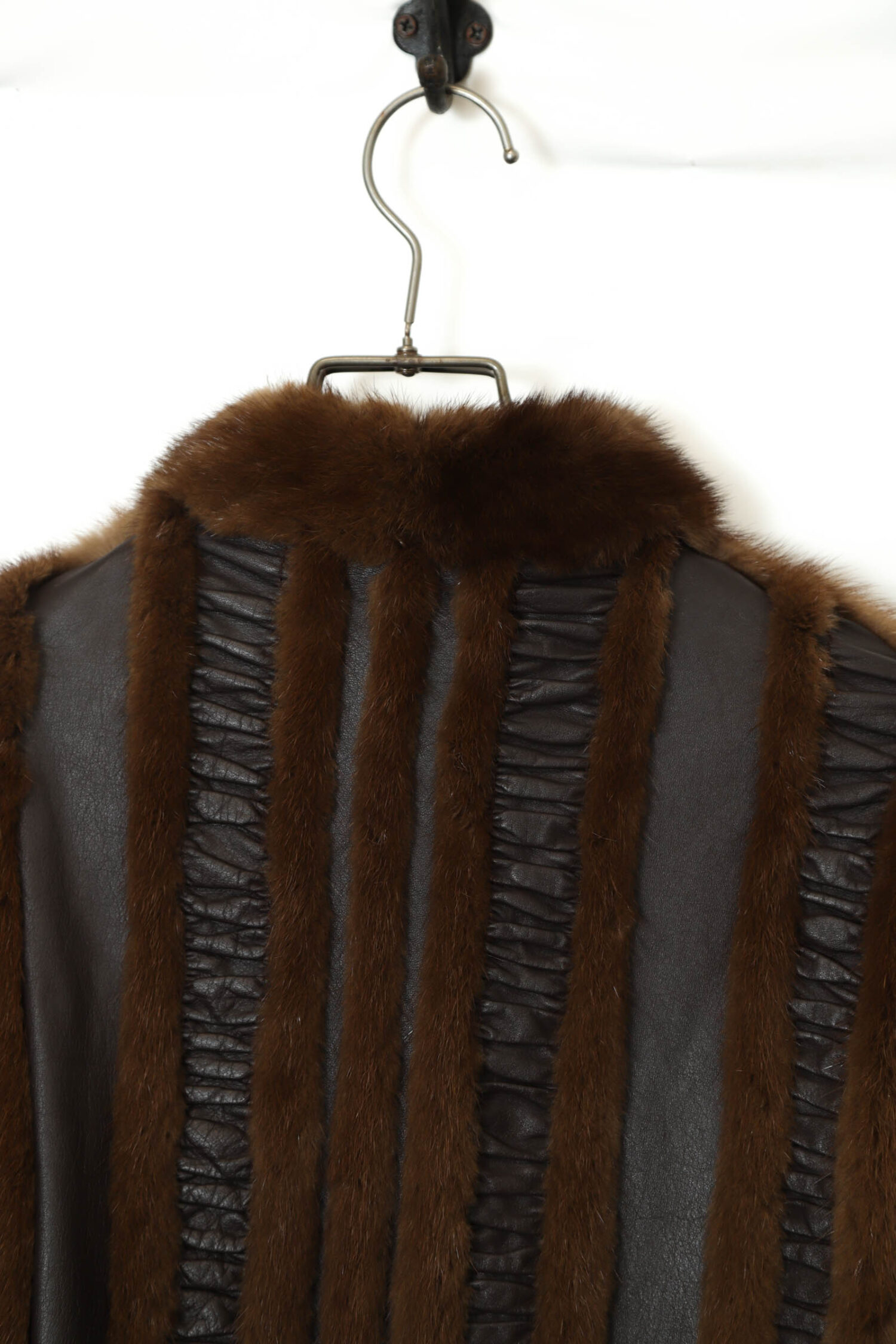 ジャケット・アウター VINTAGE COW LEATHER FUR JACKET BLACK VINTAGE COW LEATHER FUR JACKET/M | 古着屋FERANTRACING【公式】|東京