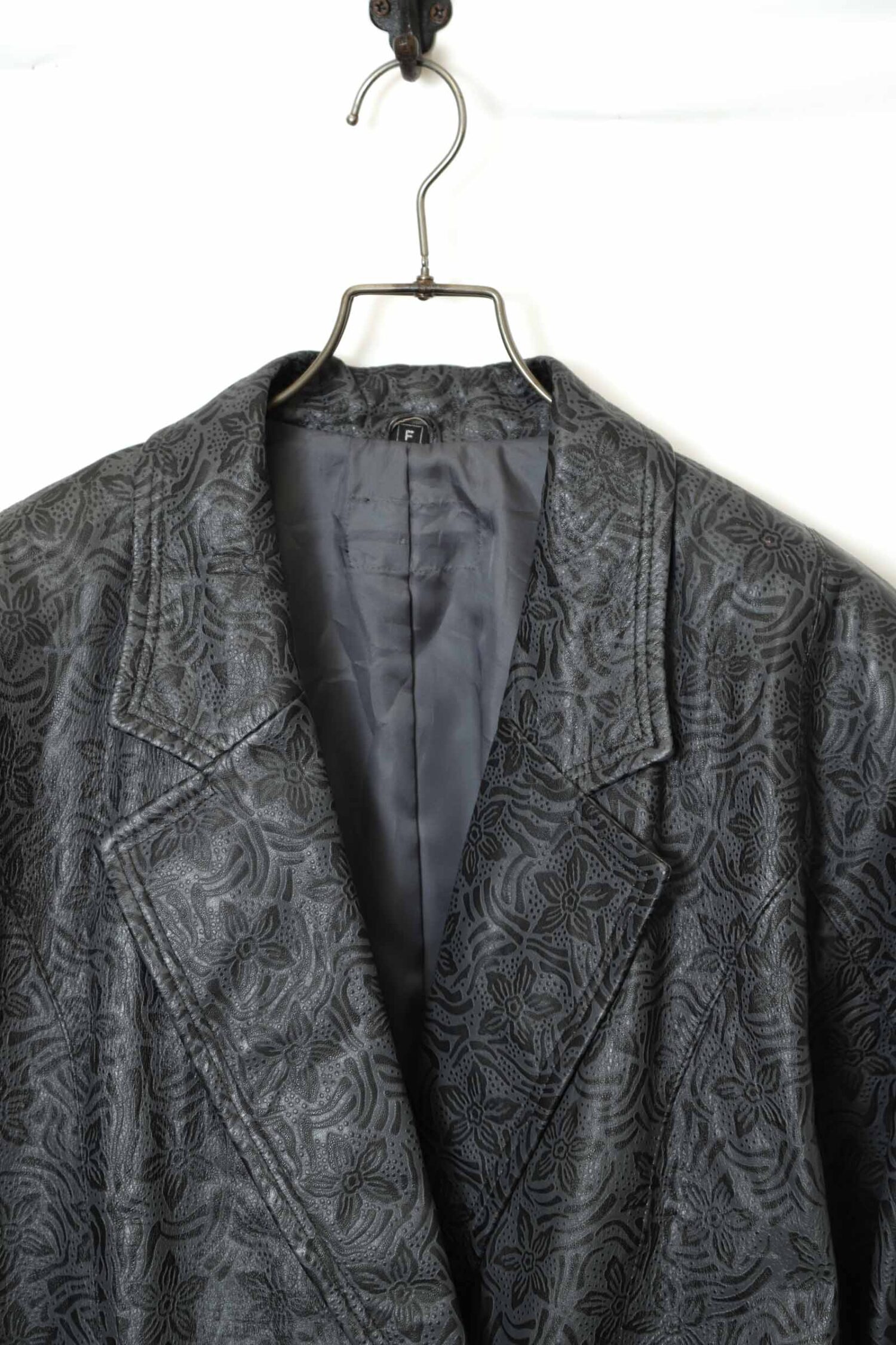Alternative view of VINTAGE PRINTED SHEEP LEATHER JACKET/M