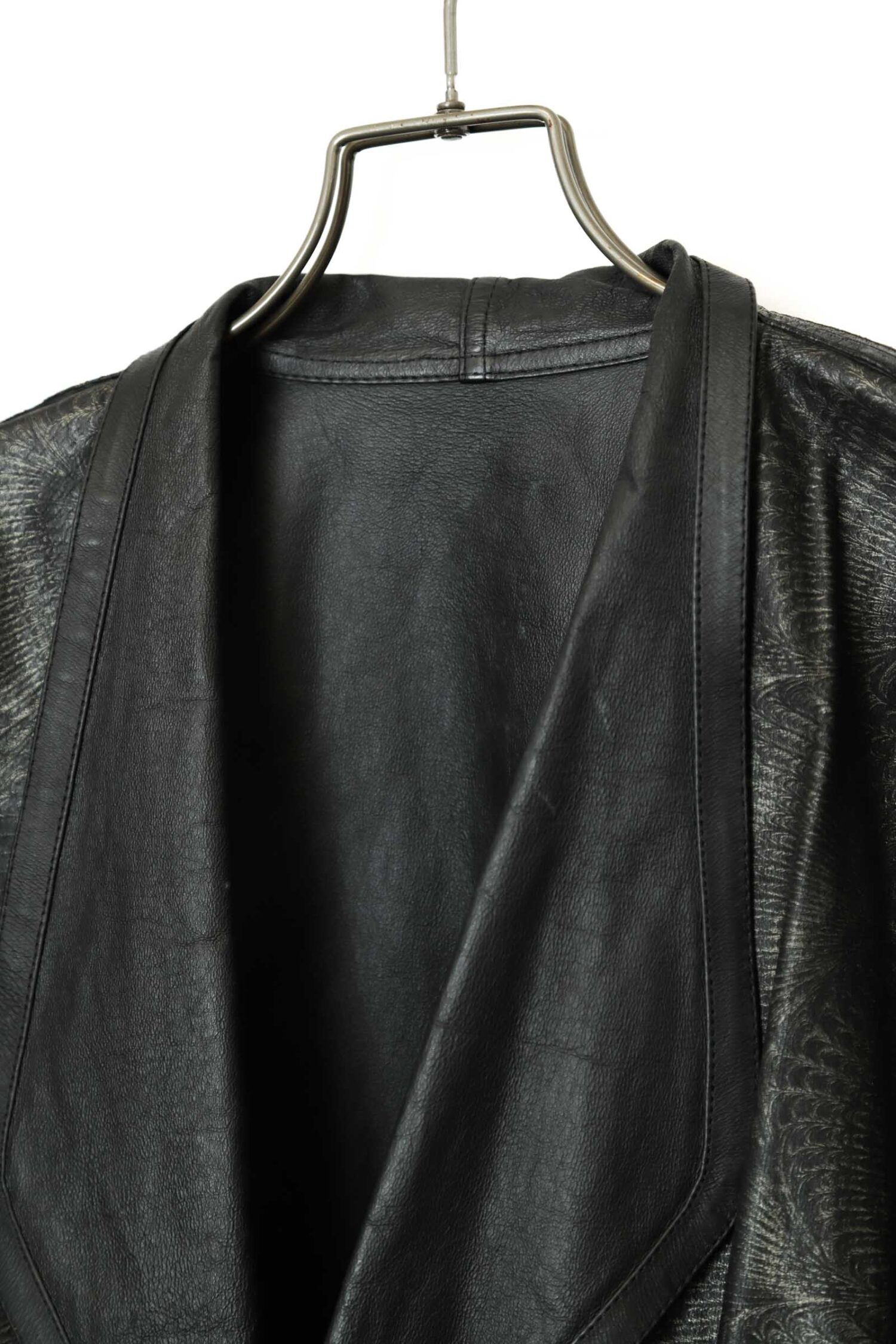 Alternative view of VINTAGE PRINTED LEATHER COVERALL JACKET/L