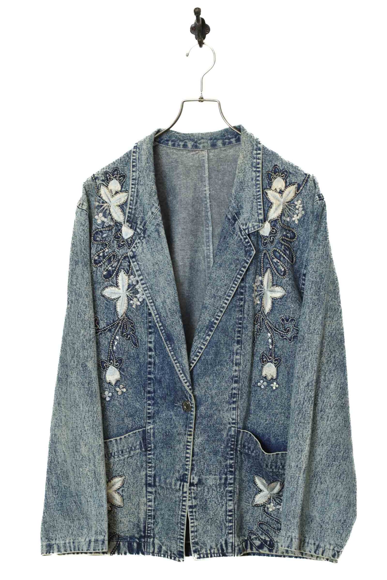 VINTAGE DESIGN DENIM JACKET/M