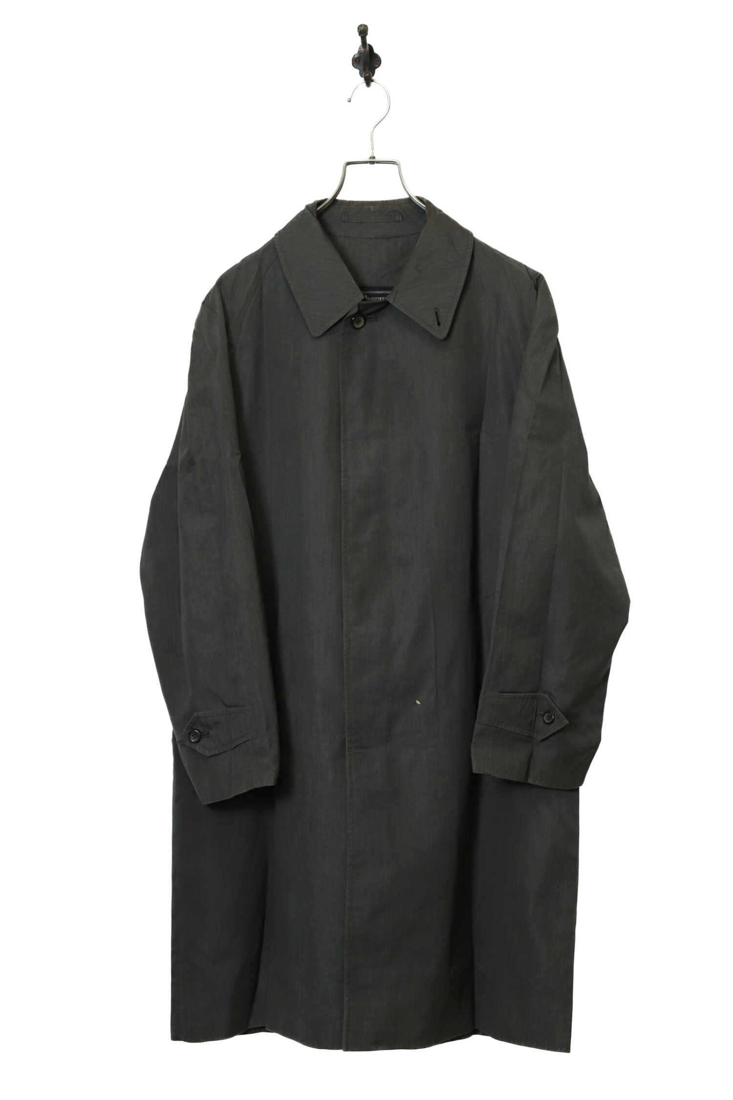 USED BURBERRY CONVERTIBLE COLLAR COAT/L